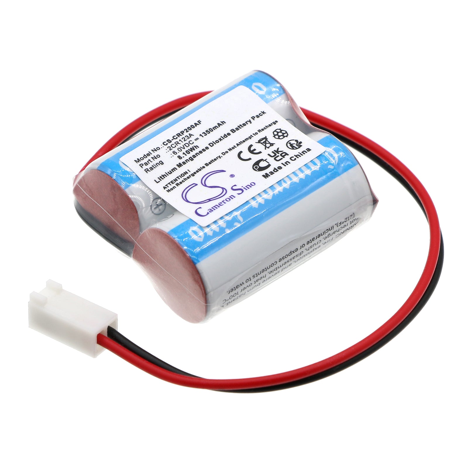 Li-MnO2, Automatic Flusher Battery fits Flushing System Aquamate, Dvs Models, 6.0V, 1350mAh Automatic Flusher Cameron Sino Technology Limited