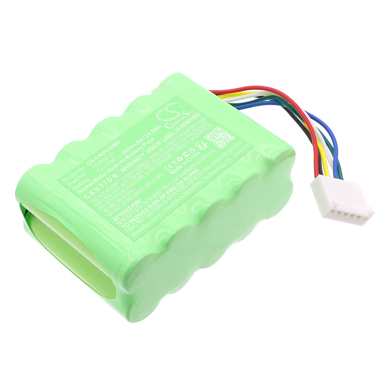 12V, Ni-MH, 2000mAh, Battery fits Codan Argus 606 S Syringe Pump, Argus infusion pump 606, 24Wh Medical Cameron Sino Technology Limited