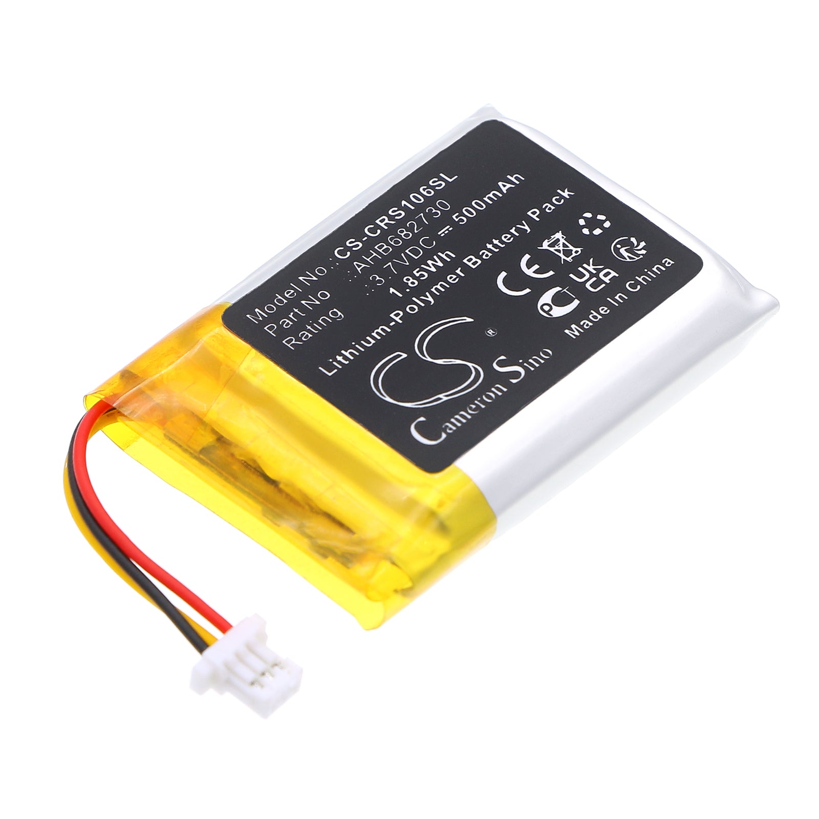 3.7V, Li-Polymer, 500mAh, Battery fits Corsair RGP0106, Sabre Wireless Gaming Mouse, 1.85Wh Keyboard,Mouse Cameron Sino Technology Limited