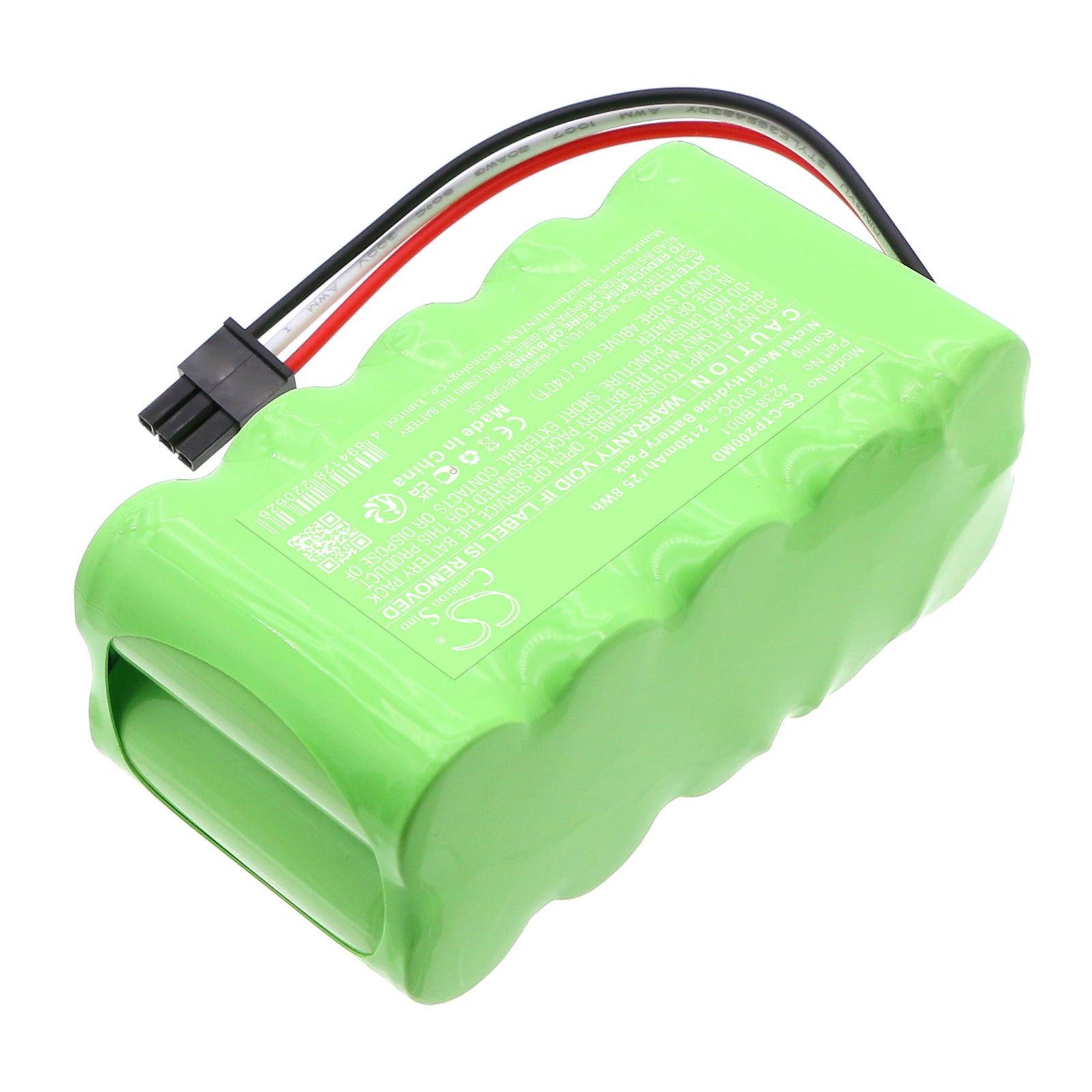 12V, Ni-MH, 2150mAh, Battery fits Criticare 8500Q Anesthetic Gas Monitor, CO2 monitor, 25.8Wh Medical Cameron Sino Technology Limited