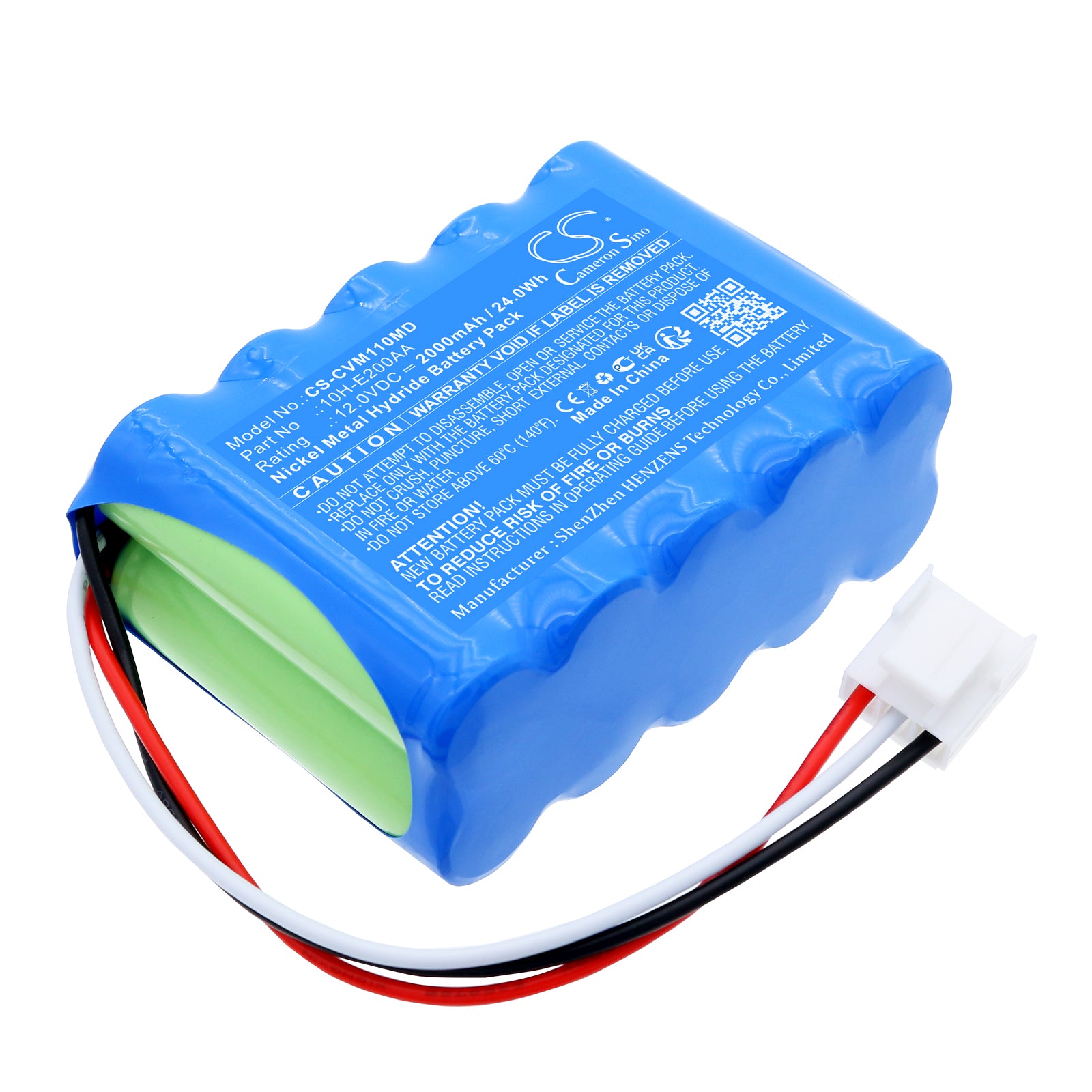 12V, Ni-MH, 2000mAh, Battery fits Care Vision MSC-V110, 24Wh Medical Cameron Sino Technology Limited