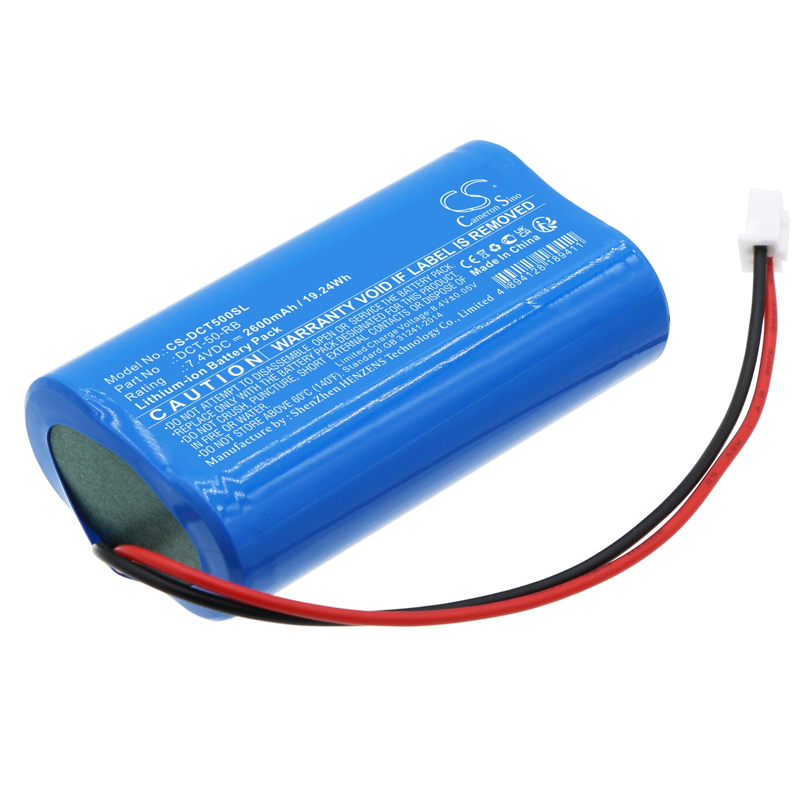 Li-ion, Electronic Scales Battery fits Tree Dct-50, 7.4V, 2600mAh Electronic Scales Cameron Sino Technology Limited