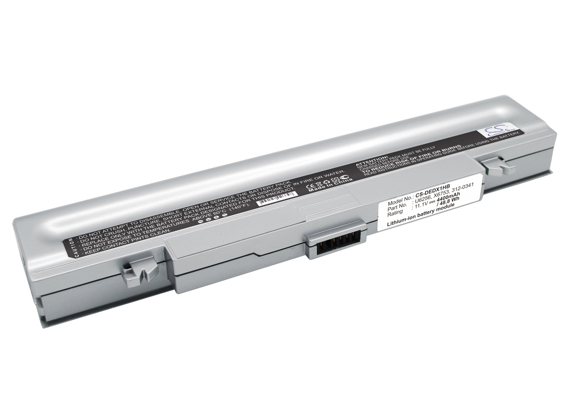 Li-ion, Notebook, Laptop Battery fits Dell Latitude X1, 11.1V, 4400mAh Notebook, Laptop Cameron Sino Technology Limited