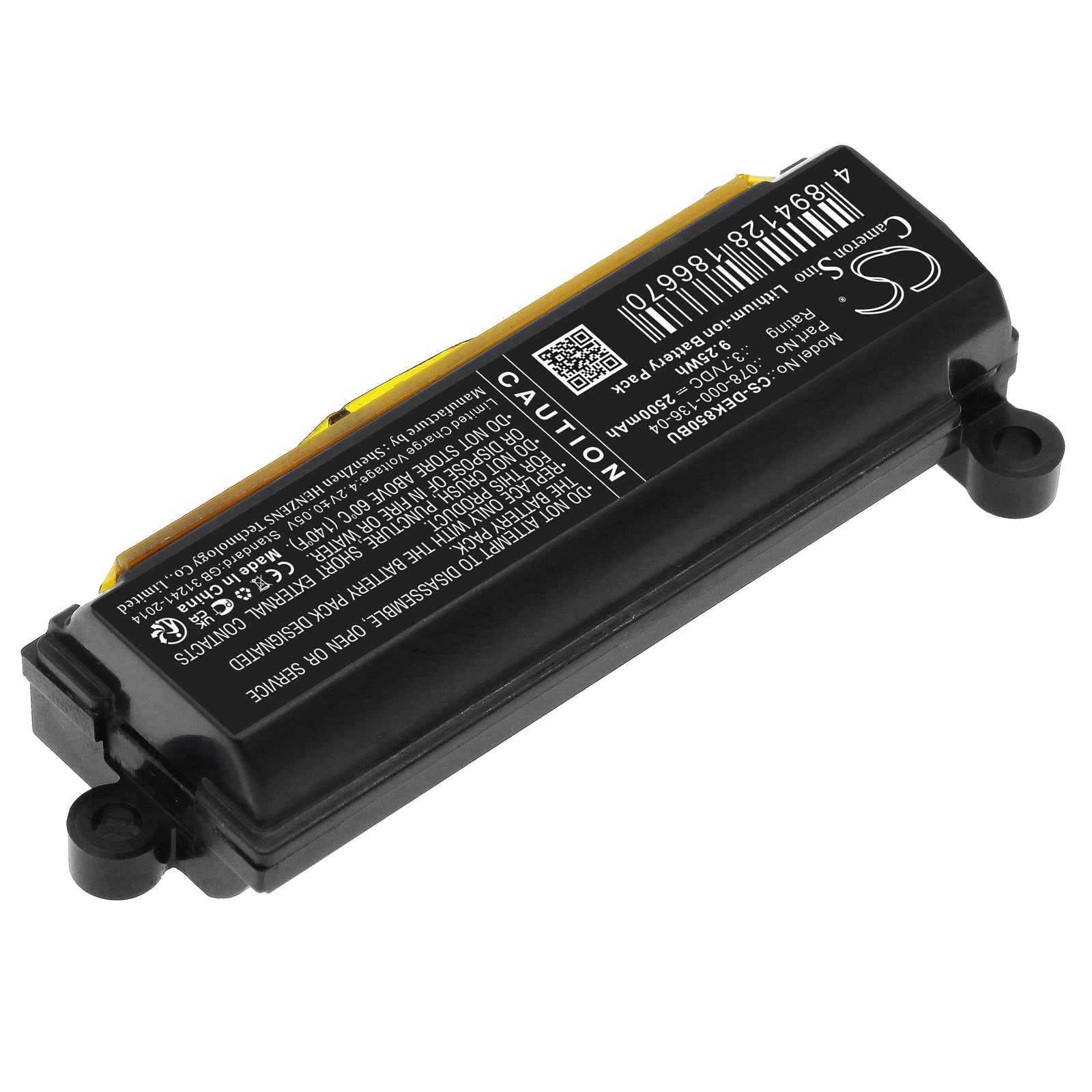 Li-ion, RAID Controller Battery fits Dell Calypso I/o Controller Card Dg, Controller Card Dgk85, 3.7V, 2500mAh RAID Controller Cameron Sino Technology Limited