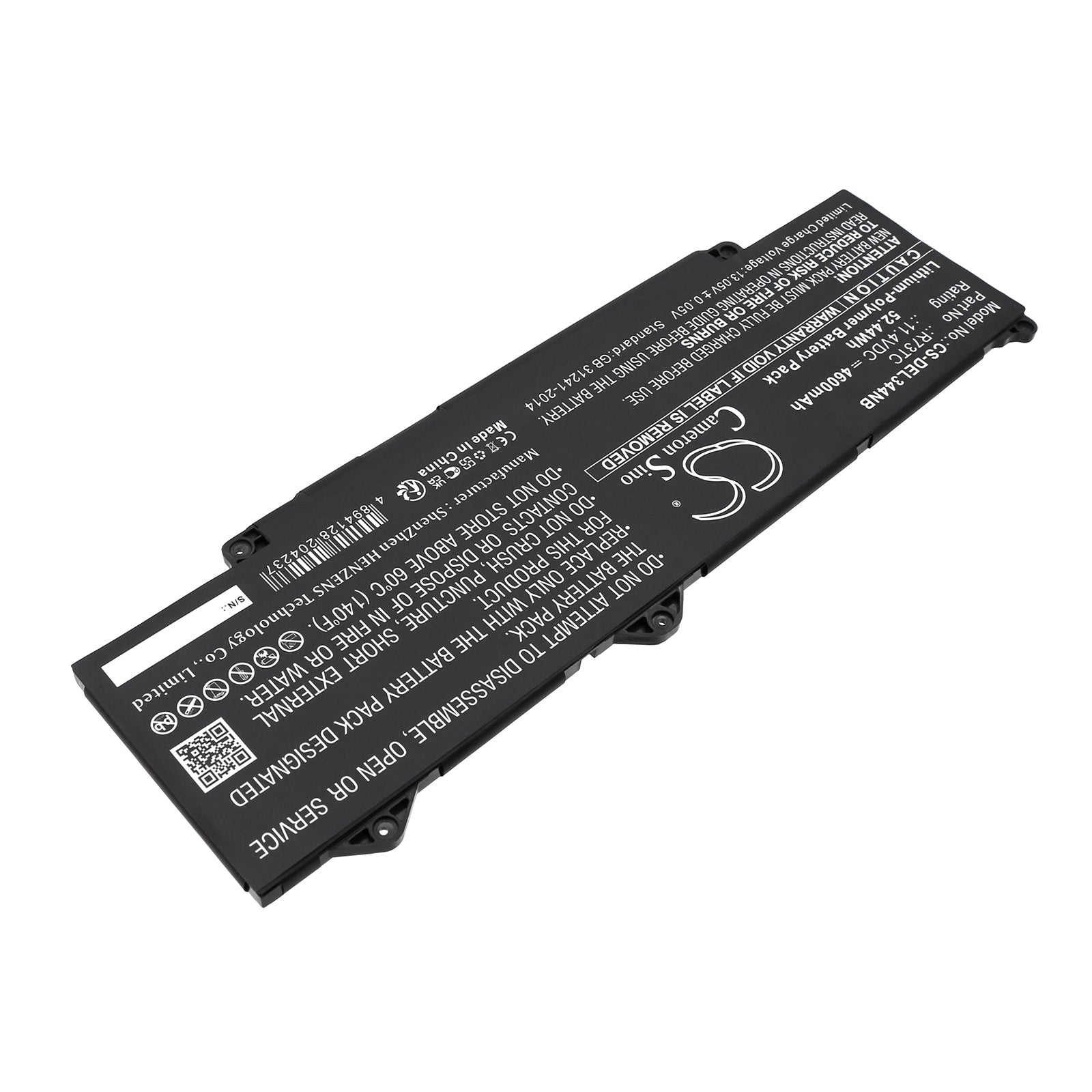 Li-ion, Notebook, Laptop Battery fits Dell Latitude 3440 2023, Precision 3480, 11.4V, 4600mAh Notebook, Laptop Cameron Sino Technology Limited