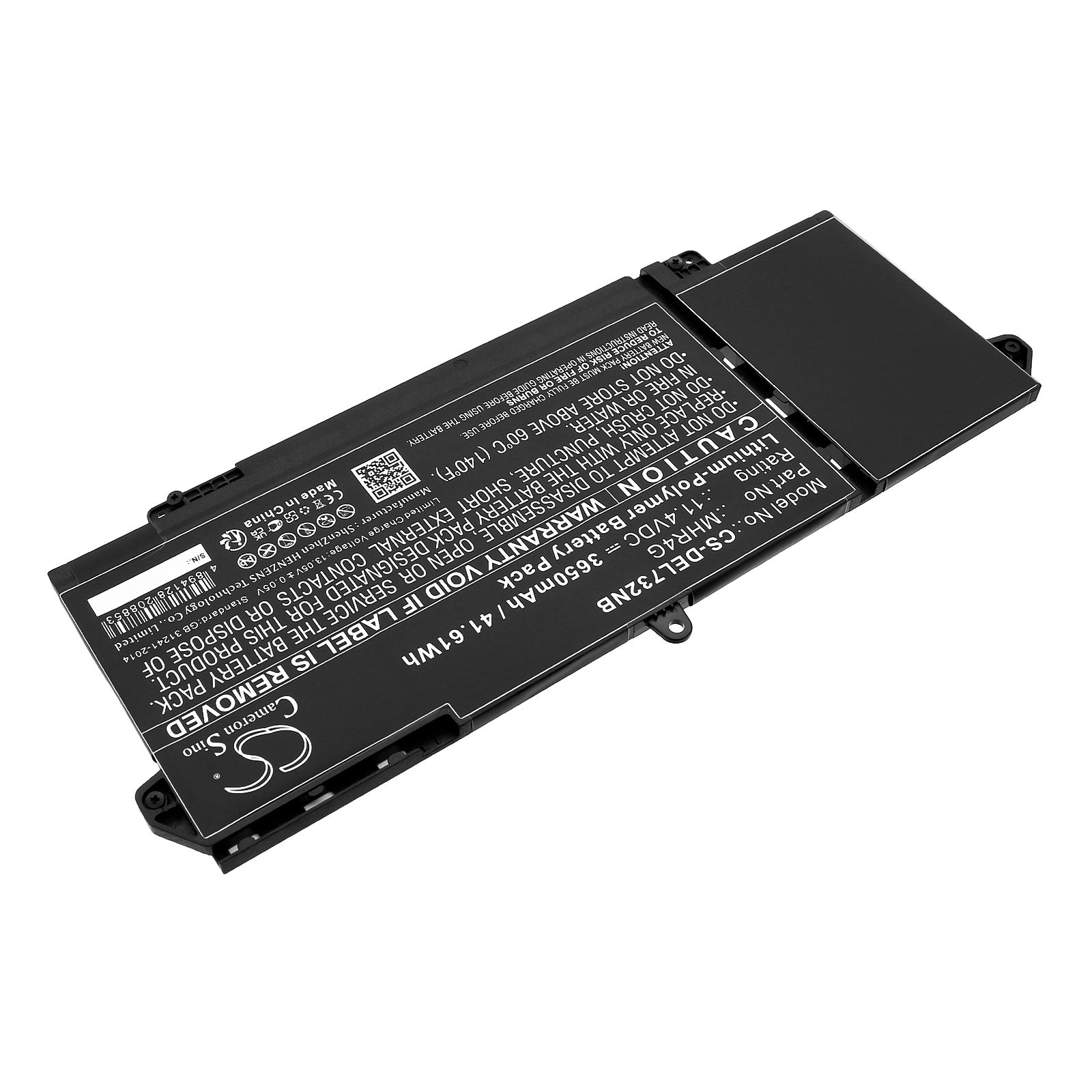 Li-Polymer, Notebook, Laptop Battery fits Dell Latitude 13 5320, Latitude 14 7320, 11.4V, 3650mAh Notebook, Laptop Cameron Sino Technology Limited