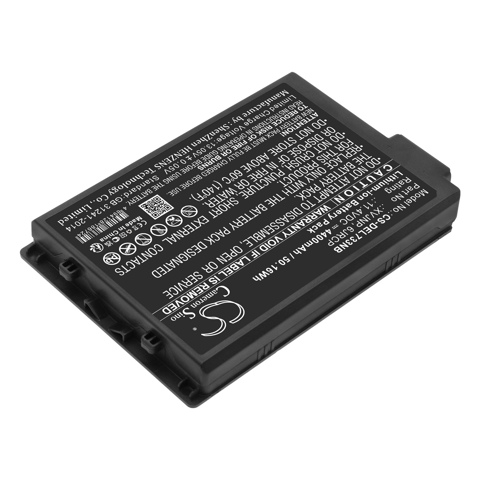 Li-ion, Notebook, Laptop Battery fits Dell Latitude 5430 Rugged, Latitude 7330 Rugged, 11.4V, 4400mAh Notebook, Laptop Cameron Sino Technology Limited