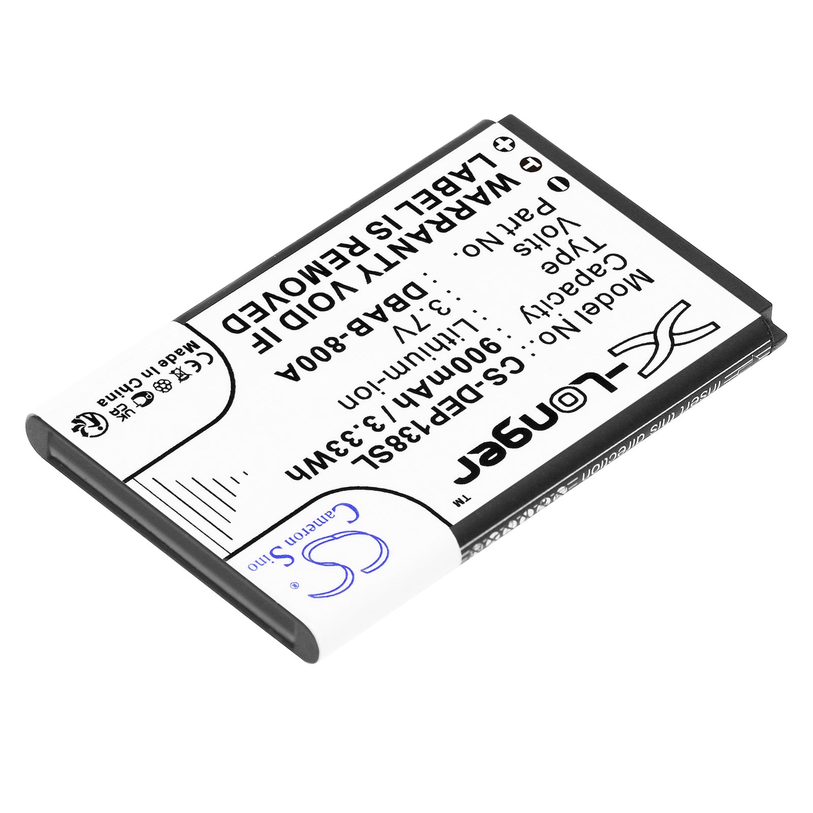 Li-ion, Mobile, SmartPhone Battery fits Doro 1378, 1380, 3.7V, 900mAh Mobile, SmartPhone Cameron Sino Technology Limited