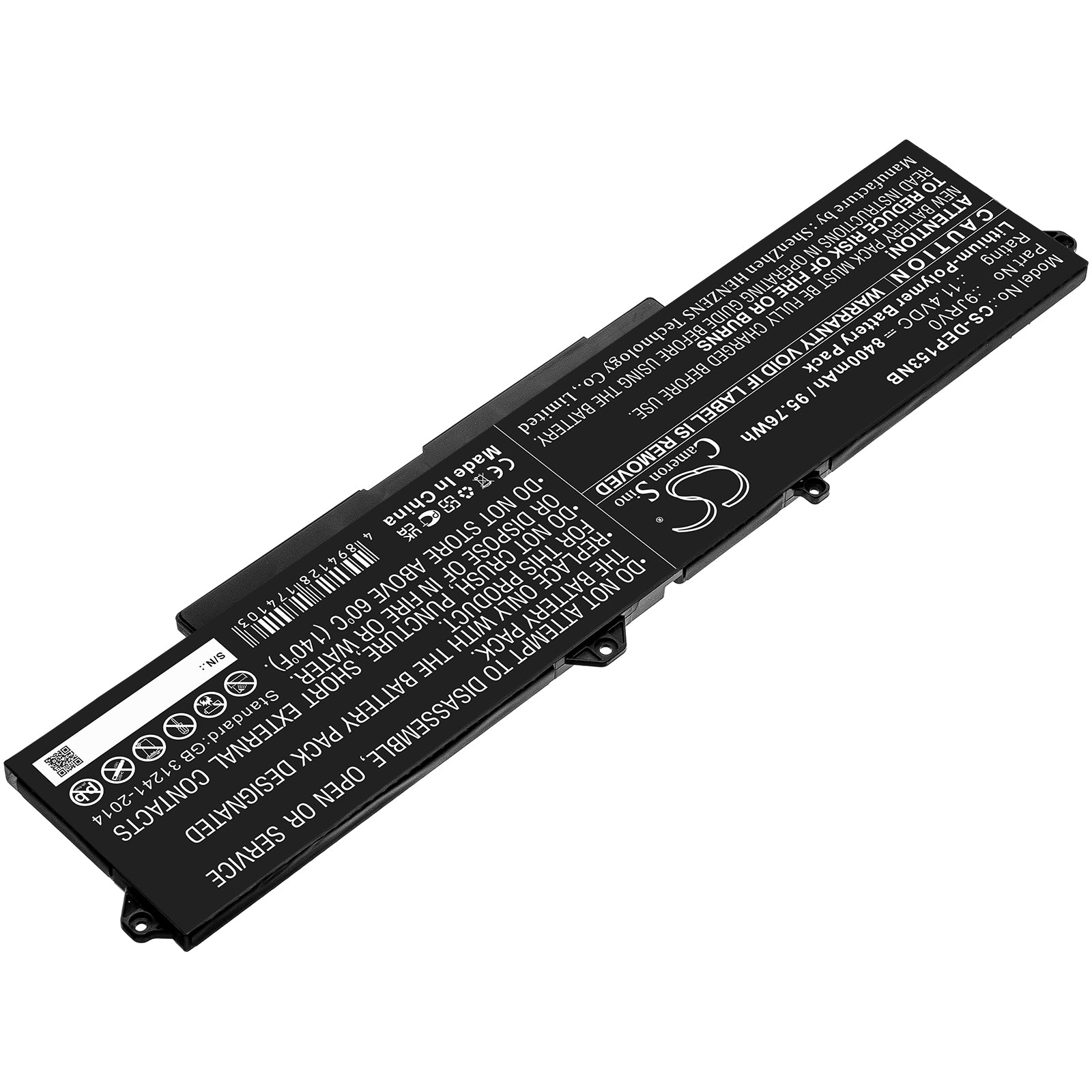 Li-Polymer, Notebook, Laptop Battery fits Dell Precision 15 3561, 11.4V, 8400mAh Notebook, Laptop Cameron Sino Technology Limited