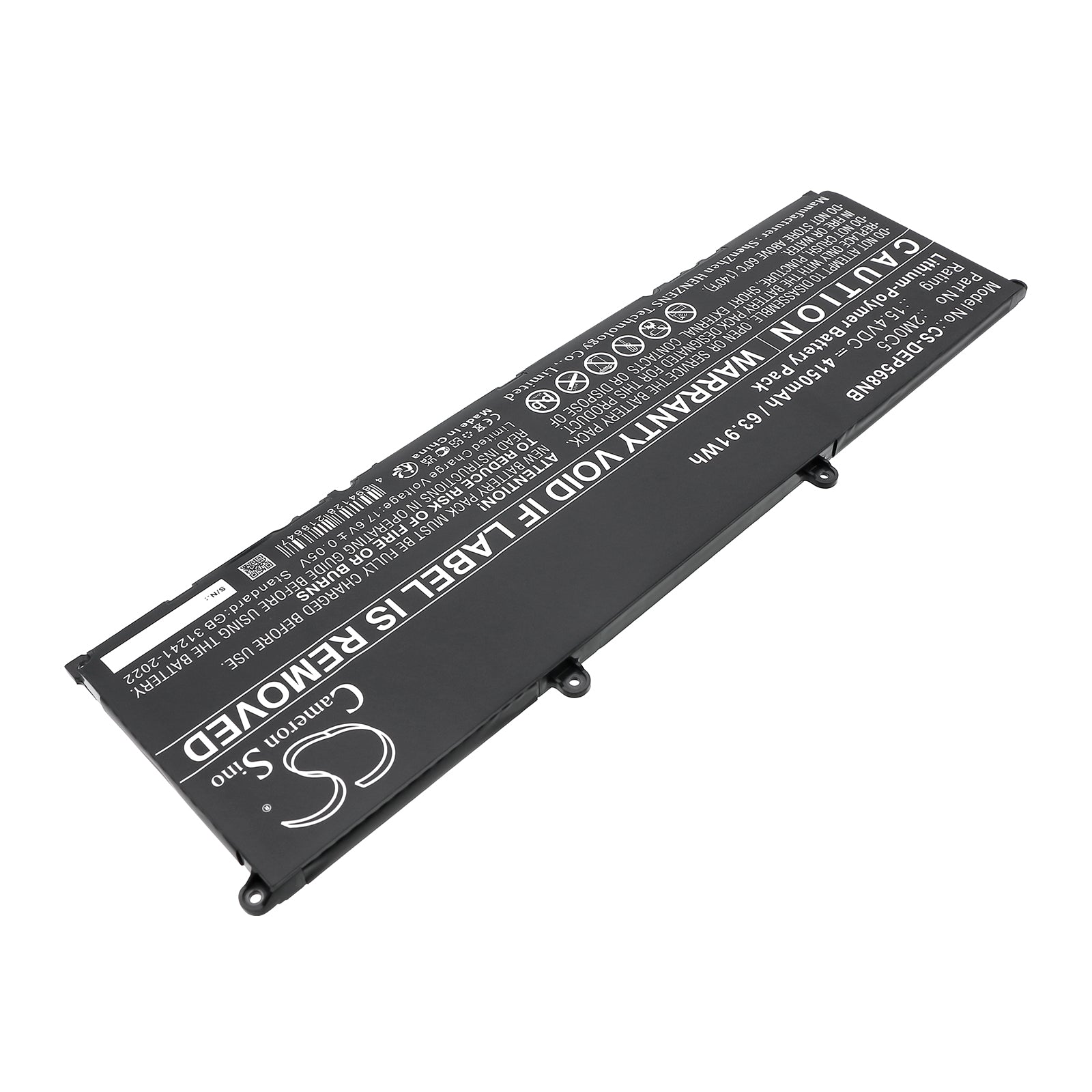 15.4V, Li-Polymer, 4150mAh, Battery fits Dell Precision 5680, 63.91Wh Notebook, Laptop Cameron Sino Technology Limited