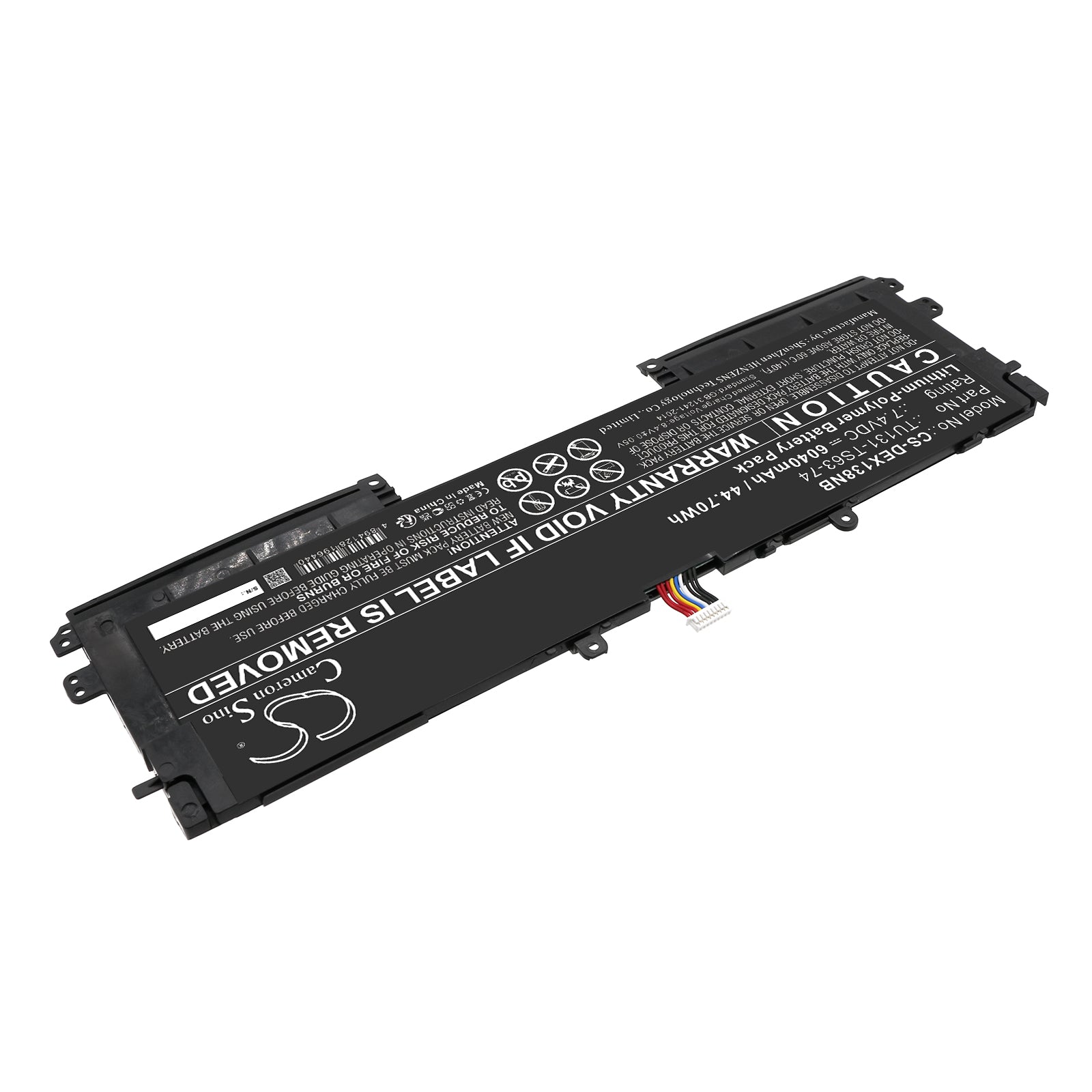 Li-Polymer, Notebook, Laptop Battery fits Dell Schenker S306, Tu131, 7.4V, 6040mAh Notebook, Laptop Cameron Sino Technology Limited