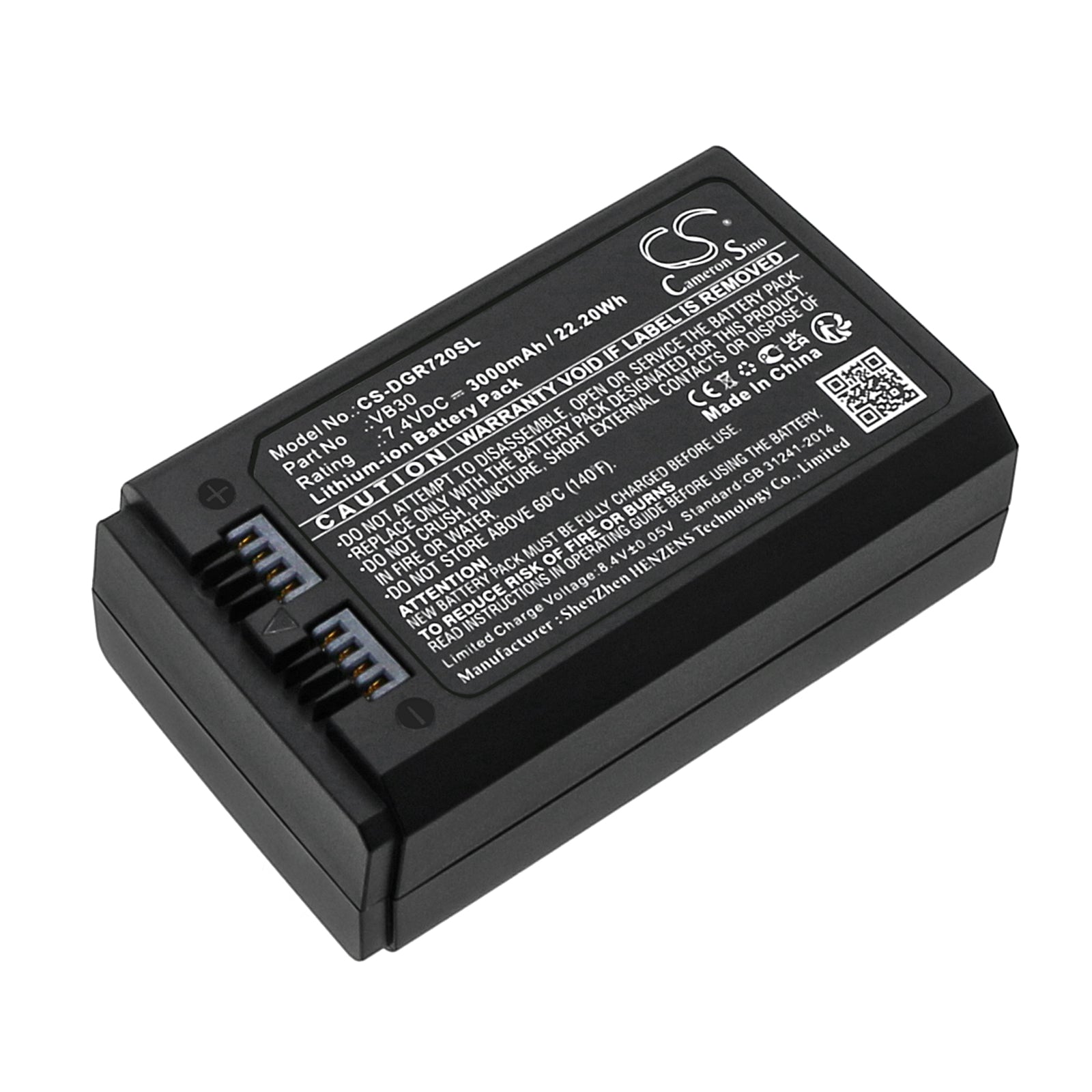 Li-ion, Strobe Lighting Battery fits Godox Ad100 Pro, Mf-r76, 7.4V, 3000mAh Strobe Lighting Cameron Sino Technology Limited