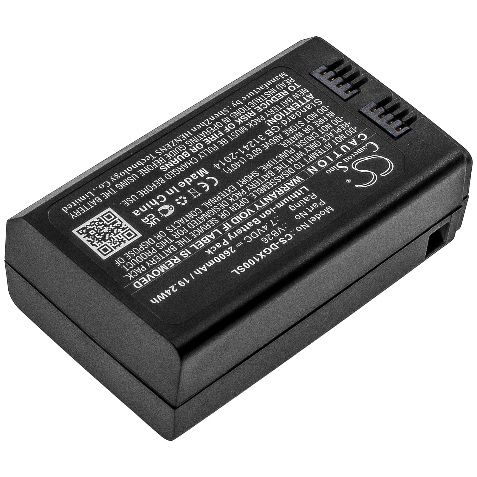 Li-ion, Strobe Lighting Battery fits Godox V1, 7.4V, 2600mAh Strobe Lighting Cameron Sino Technology Limited
