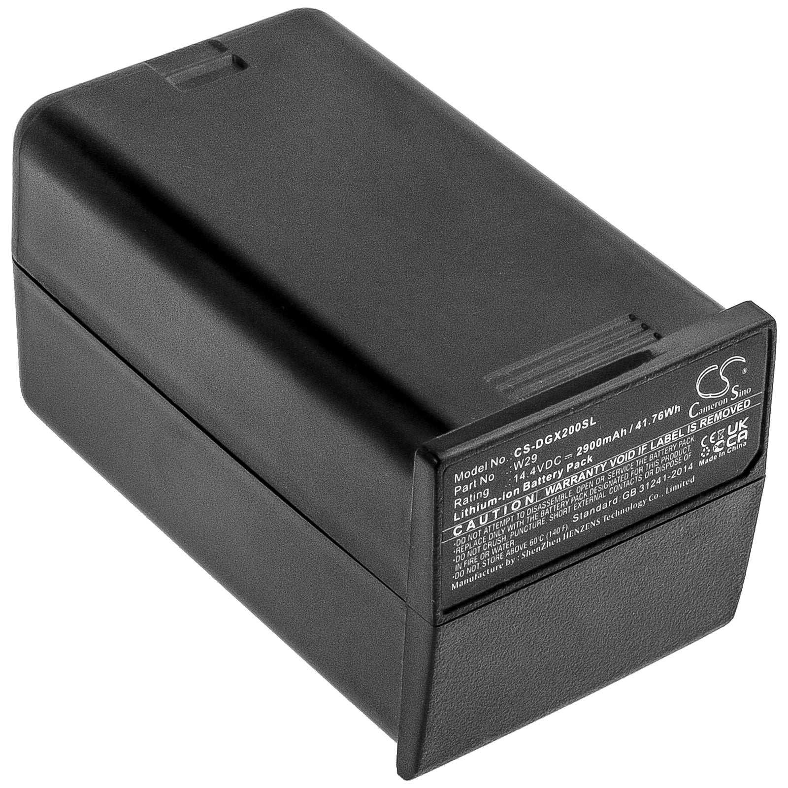 Li-ion, Strobe Lighting Battery fits Godox Ad200, Ad200 Pro, 14.4V, 2900mAh Strobe Lighting Cameron Sino Technology Limited