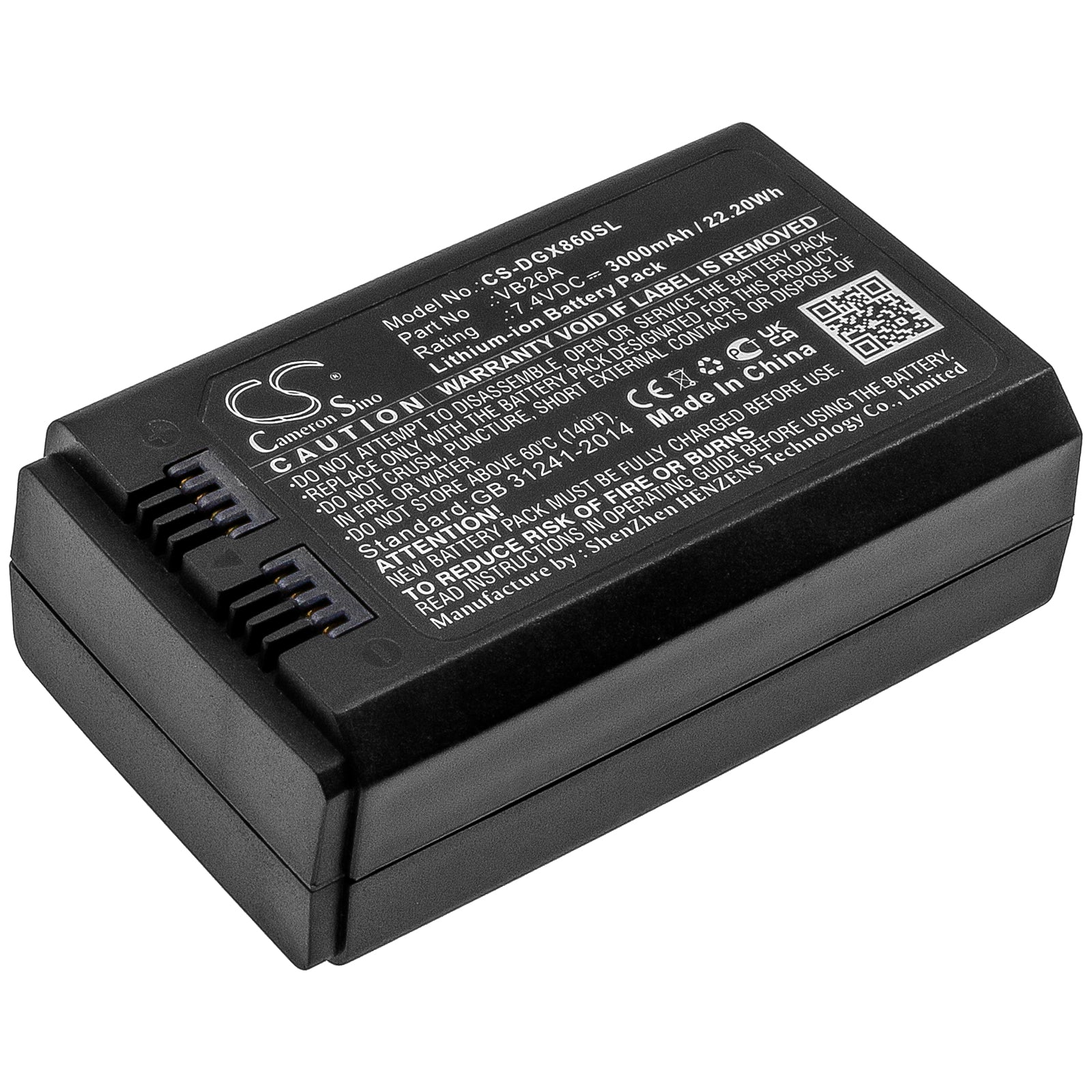 Li-ion, Strobe Lighting Battery fits Godox V860iii, 7.4V, 3000mAh Strobe Lighting Cameron Sino Technology Limited