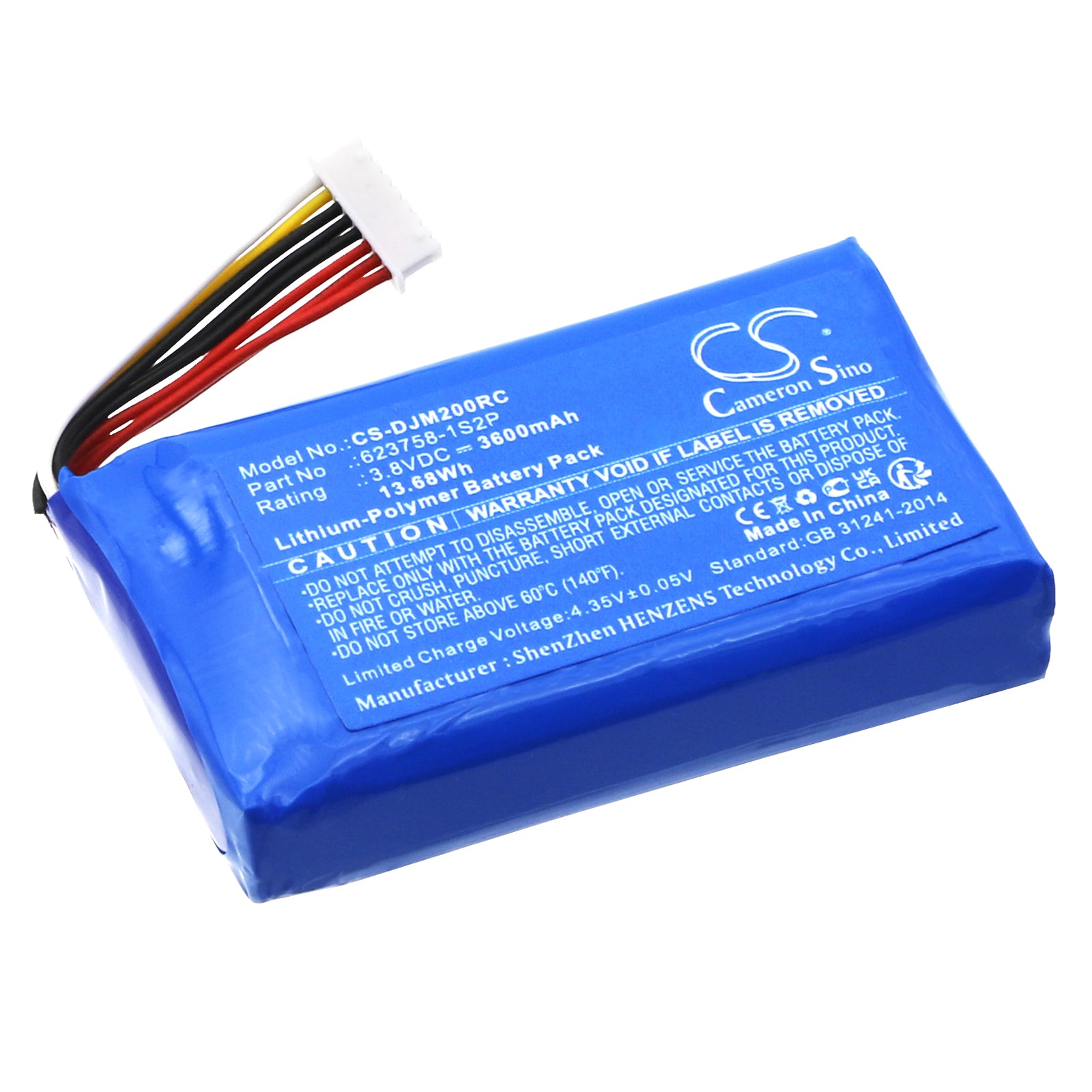 Li-Polymer, Remote Controller Battery fits Dji Mavic 2 Pro Remote Control, 3.8V, 3600mAh Remote Controller Cameron Sino Technology Limited