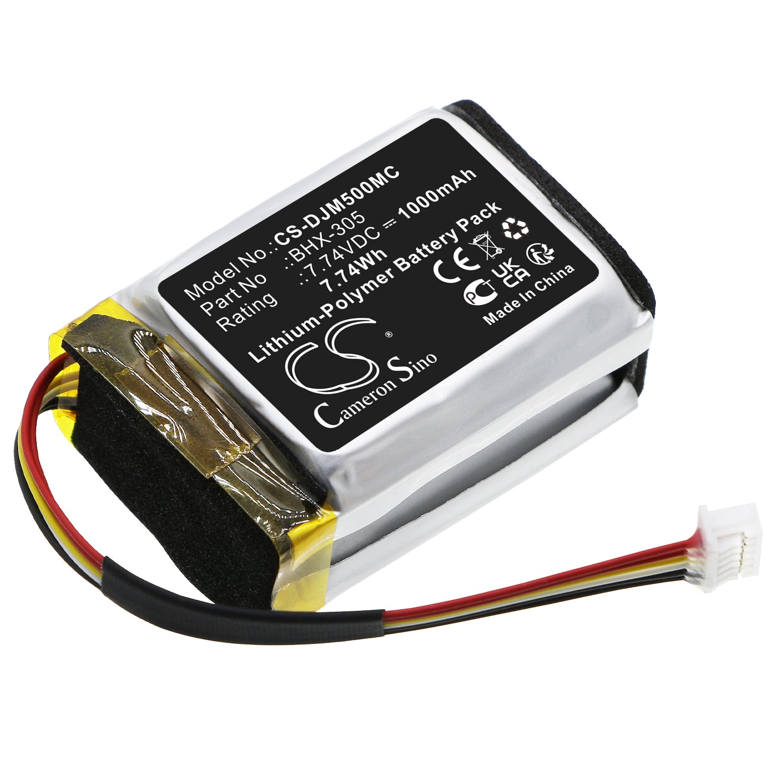 Li-Polymer, Camera Battery fits Dji Om5, Osmo Mobile 5, 7.74V, 1000mAh Camera Cameron Sino Technology Limited