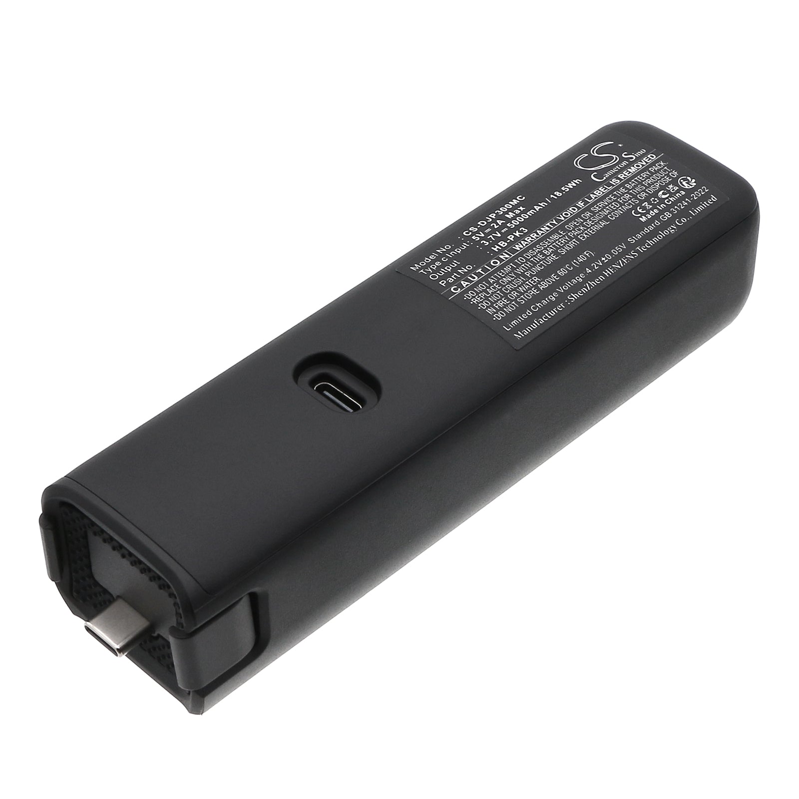 3.7V, Li-ion, 5000mAh, Battery fits DJI Osmo Pocket 3 Battery Handle, 18.5Wh Gimbals Cameron Sino Technology Limited