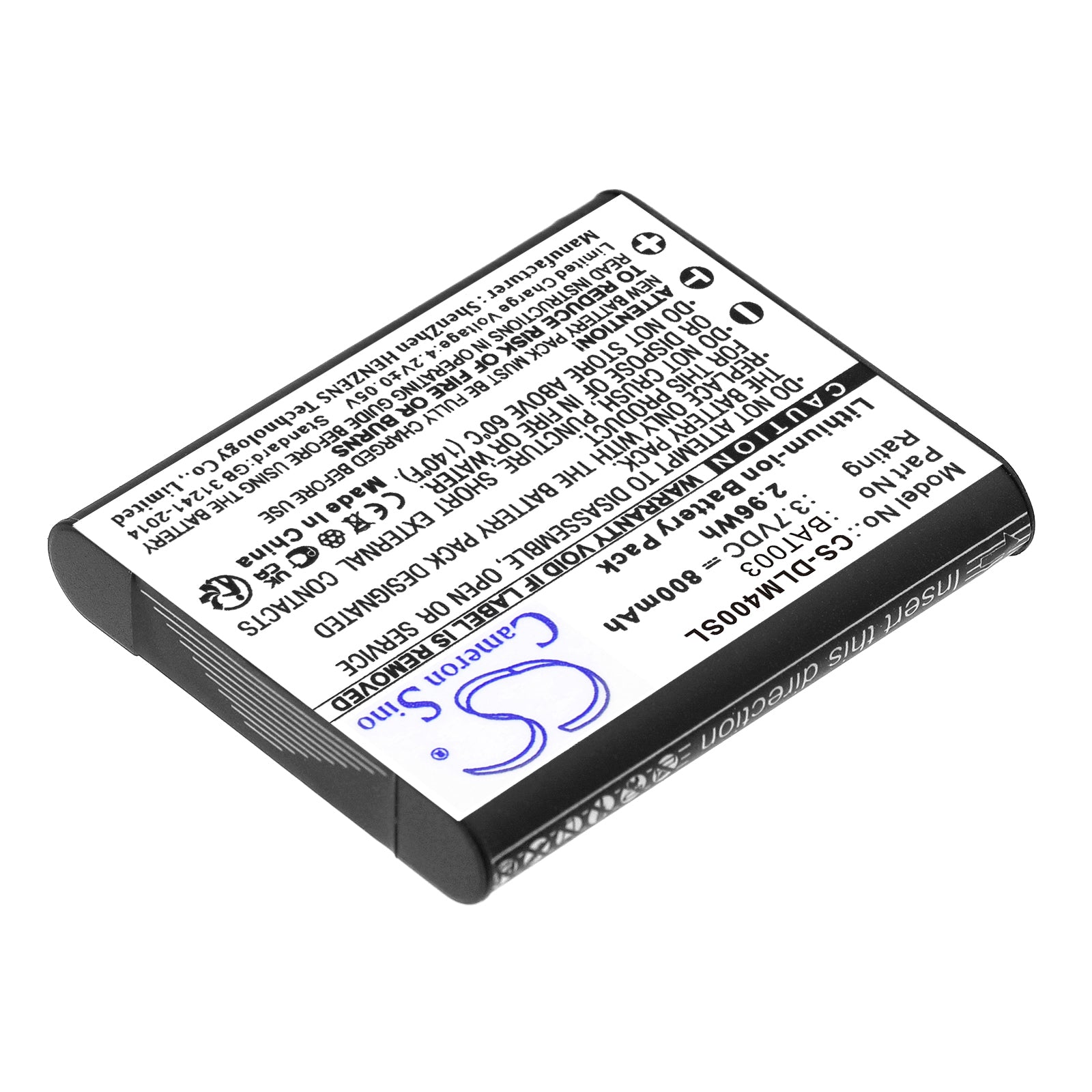 Li-ion, Paintball Gun Battery fits Dlx Luxe Idol, Tm40, 3.7V, 800mAh Paintball Gun Cameron Sino Technology Limited