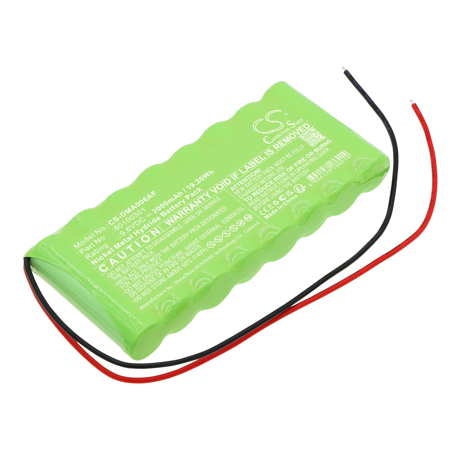 Ni-MH, Automatic Doors Battery fits Dorma Atd006, 9.6V, 2000mAh Automatic Doors Cameron Sino Technology Limited