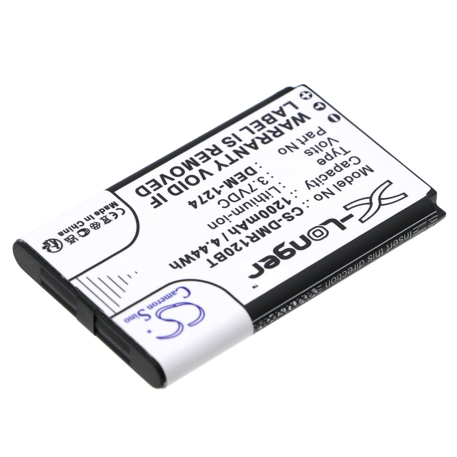 Li-ion, Alarm System Battery fits Paradox K32rf Wireless Led Kyepad, Dem K32rf, 3.7V, 1200mAh Alarm System Cameron Sino Technology Limited