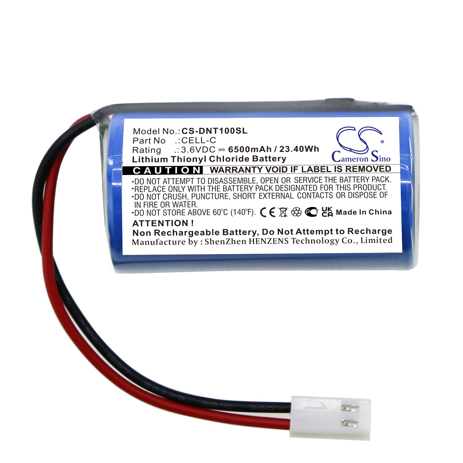 Li-SOCl2, Equipment, Survey, Test Battery fits Dent Instruments, 3.6V, 6500mAh Equipment, Survey, Test Cameron Sino Technology Limited