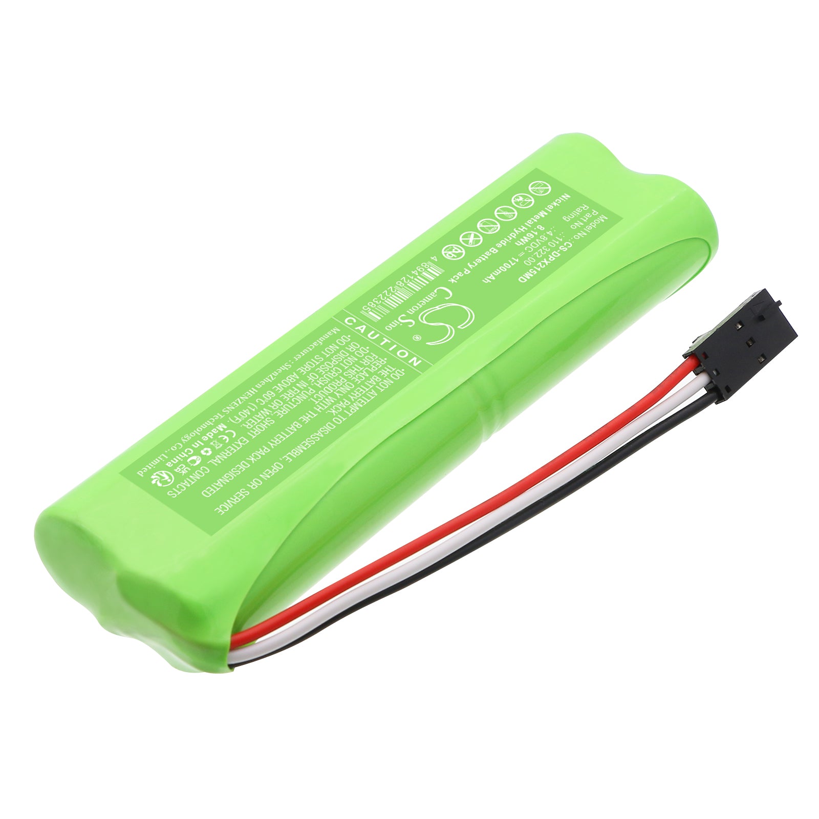 4.8V, Ni-MH, 1700mAh, Battery fits Dolphin medical pulse oximeter 2150, 8.16Wh Medical Cameron Sino Technology Limited