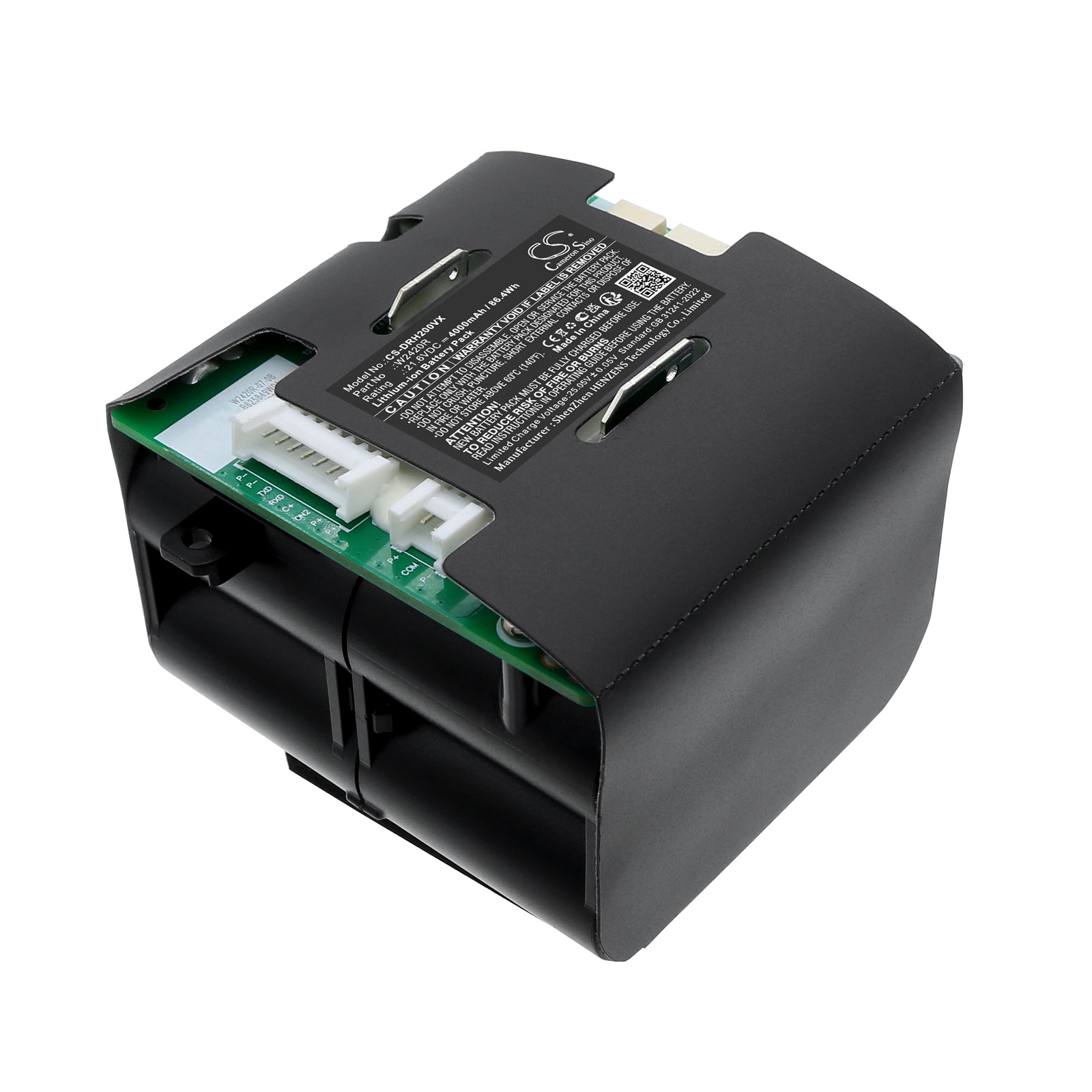 21.6V, Li-ion, 4000mAh, Battery fits Dreame H20, H20 Pro, 86.4Wh Vacuum Cameron Sino Technology Limited