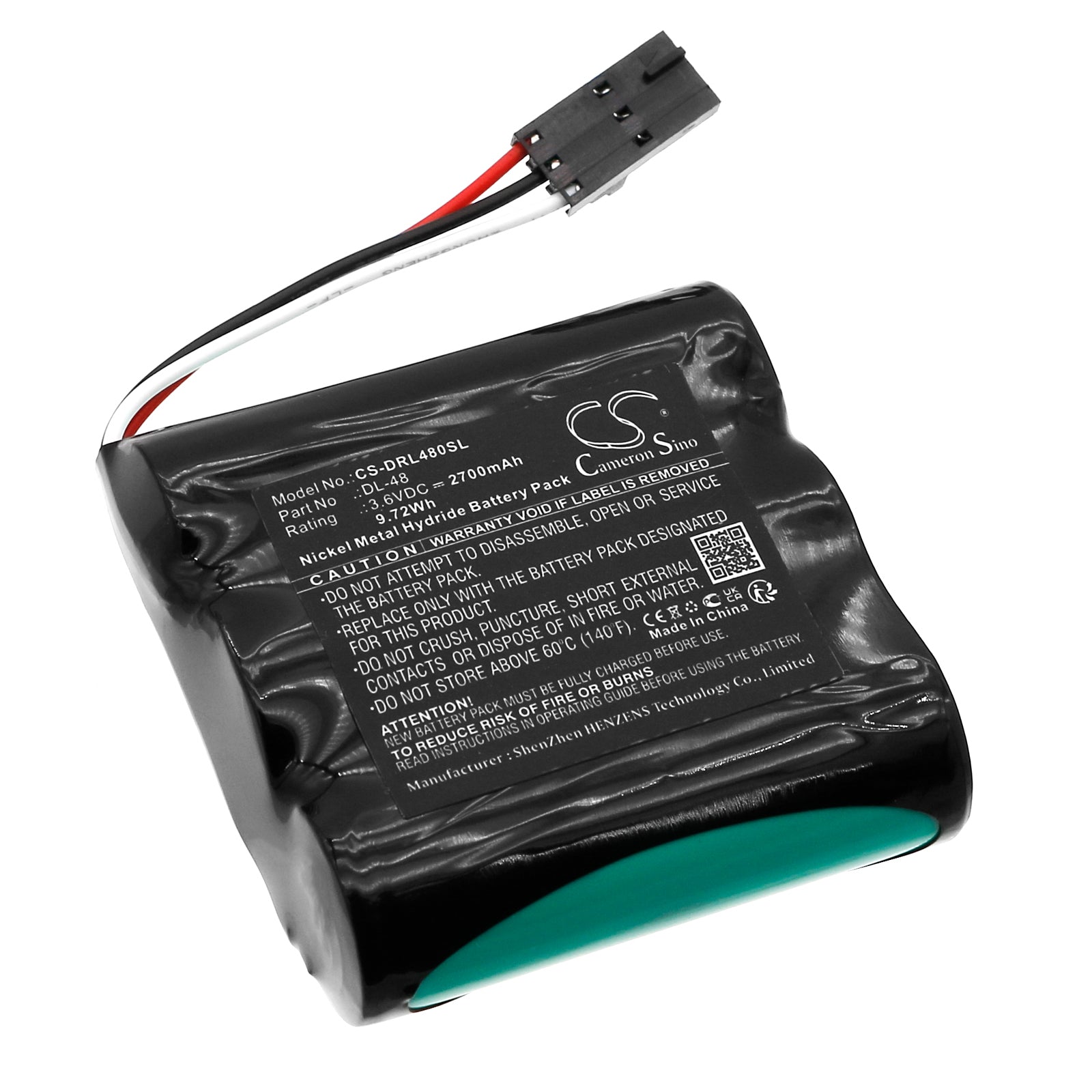 3.6V, Ni-MH, 2700mAh, Battery fits Saflock A28980, 9.72Wh Door Lock Cameron Sino Technology Limited