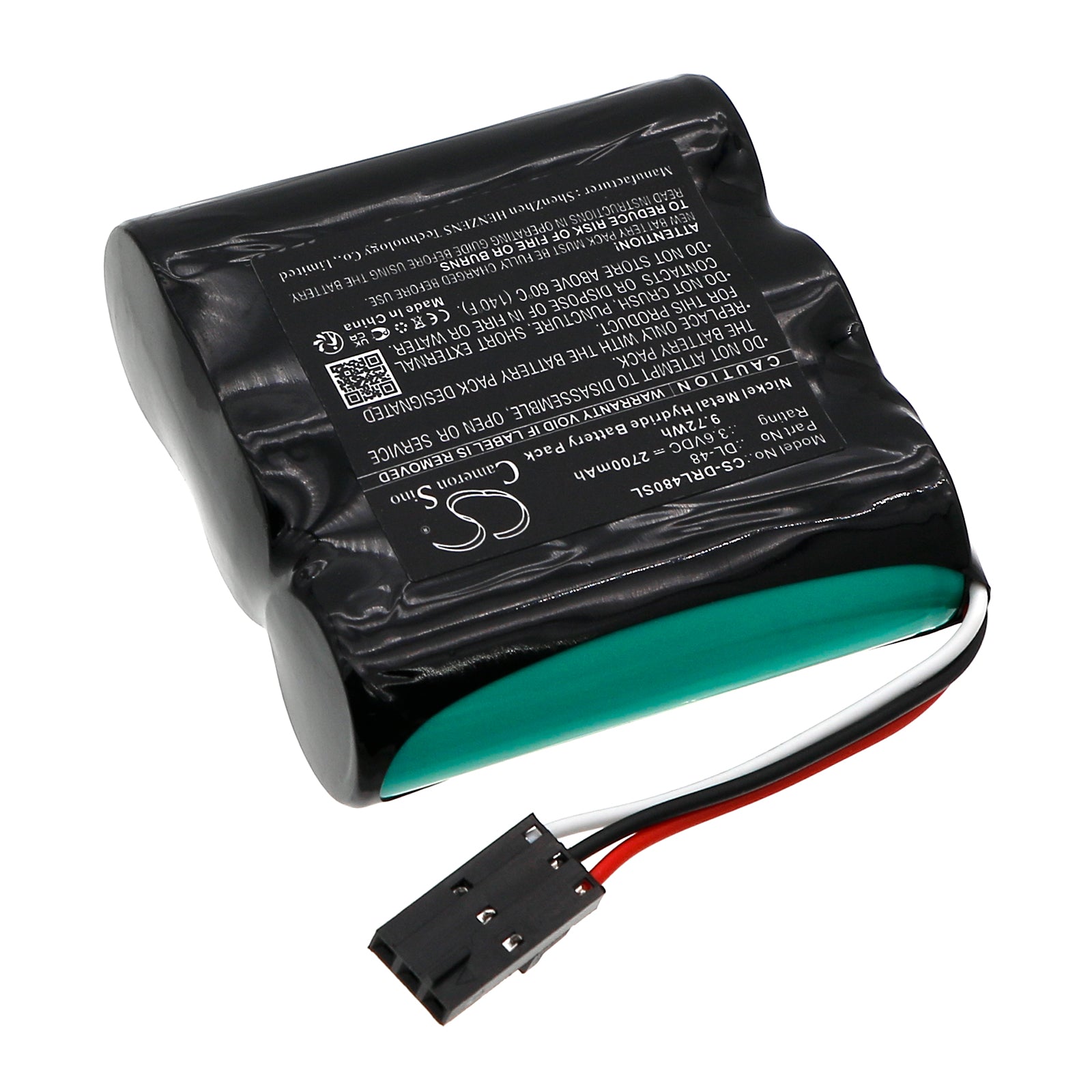 3.6V, Ni-MH, 2700mAh, Battery fits Saflock A28980, 9.72Wh Door Lock Cameron Sino Technology Limited