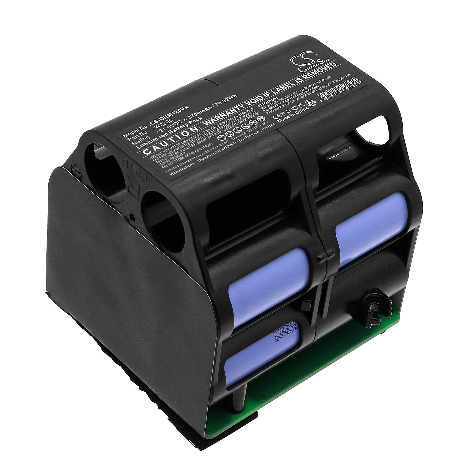 Li-ion, Vacuum Battery fits Dreame M12, M12 Pro, 21.6V, 3700mAh Vacuum Cameron Sino Technology Limited