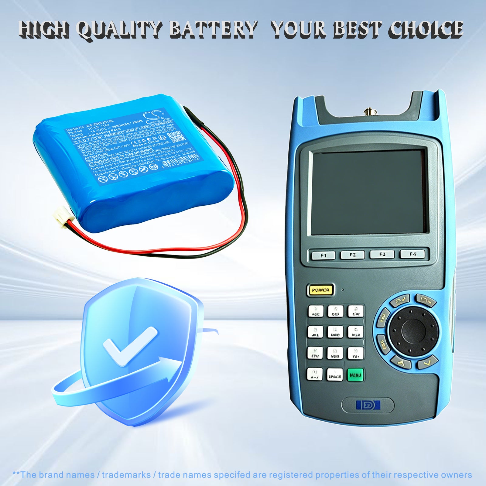 14.4V, Li-ion, 2500mAh, Battery fits Deviser DS2500R, 36Wh Equipment, Survey, Test Cameron Sino Technology Limited