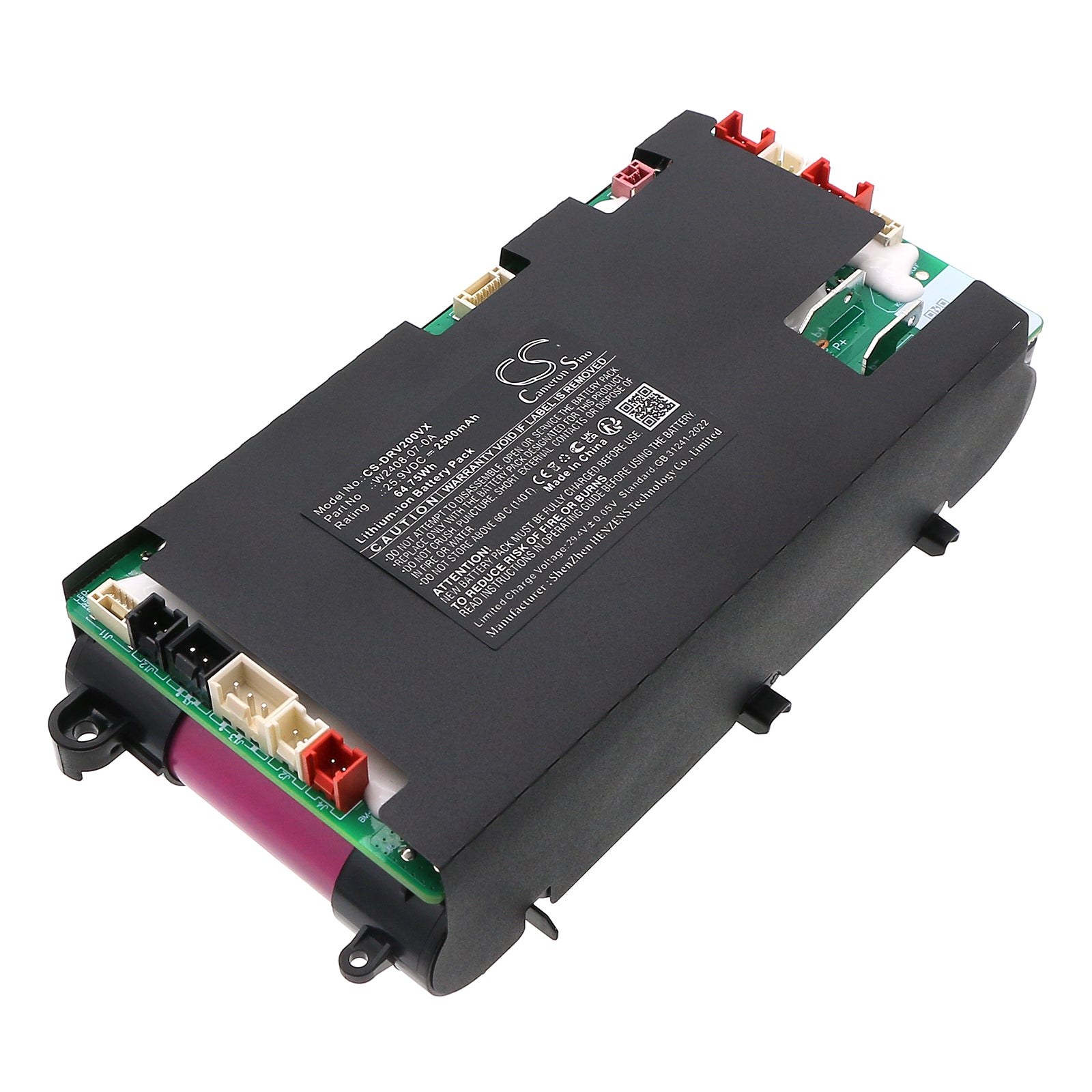 25.9V, Li-ion, 2500mAh, Battery fits Dreame Mova 2.0, 64.75Wh Vacuum Cameron Sino Technology Limited
