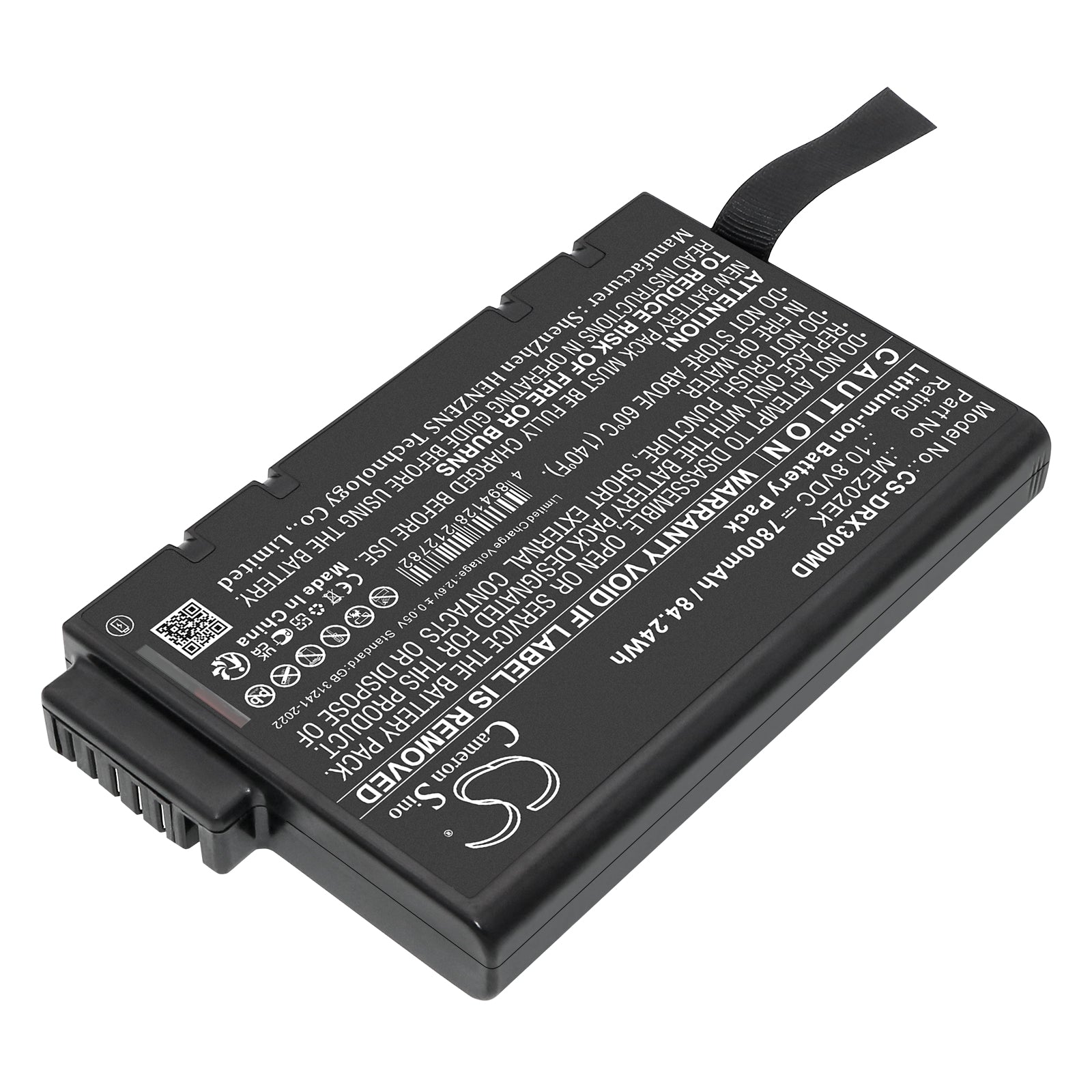 10.8V, Li-ion, 7800mAh, Battery fits Drager Oxylog 2000, Oxylog 3000, 84.24Wh Medical Cameron Sino Technology Limited