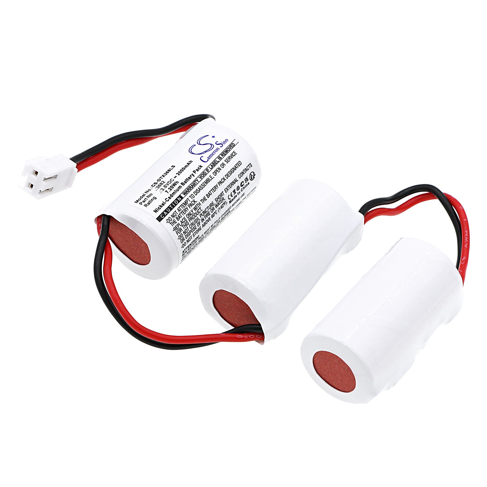 Ni-CD, Emergency Lighting Battery fits Dotlux 3679, Exittop, 3.6V, 2000mAh Emergency Lighting Cameron Sino Technology Limited