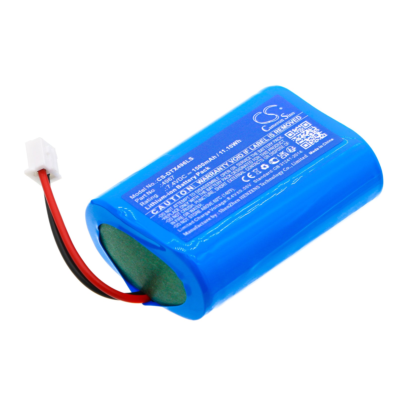 Li-ion, Emergency Lighting Battery fits Dotlux Flashground, Flashwall, 7.4V, 1500mAh Emergency Lighting Cameron Sino Technology Limited