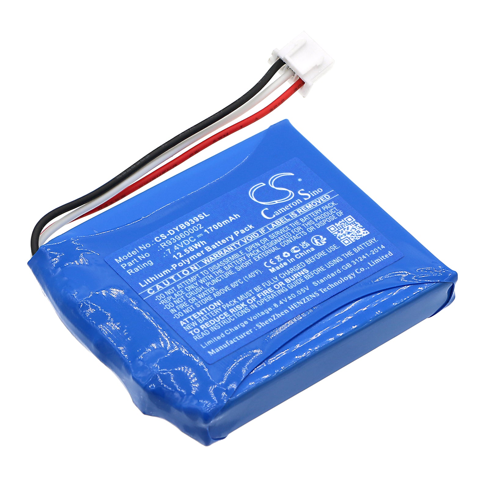 Li-Polymer, Paintball Gun Battery fits Dye Box Roto, 7.4V, 1700mAh Paintball Gun Cameron Sino Technology Limited