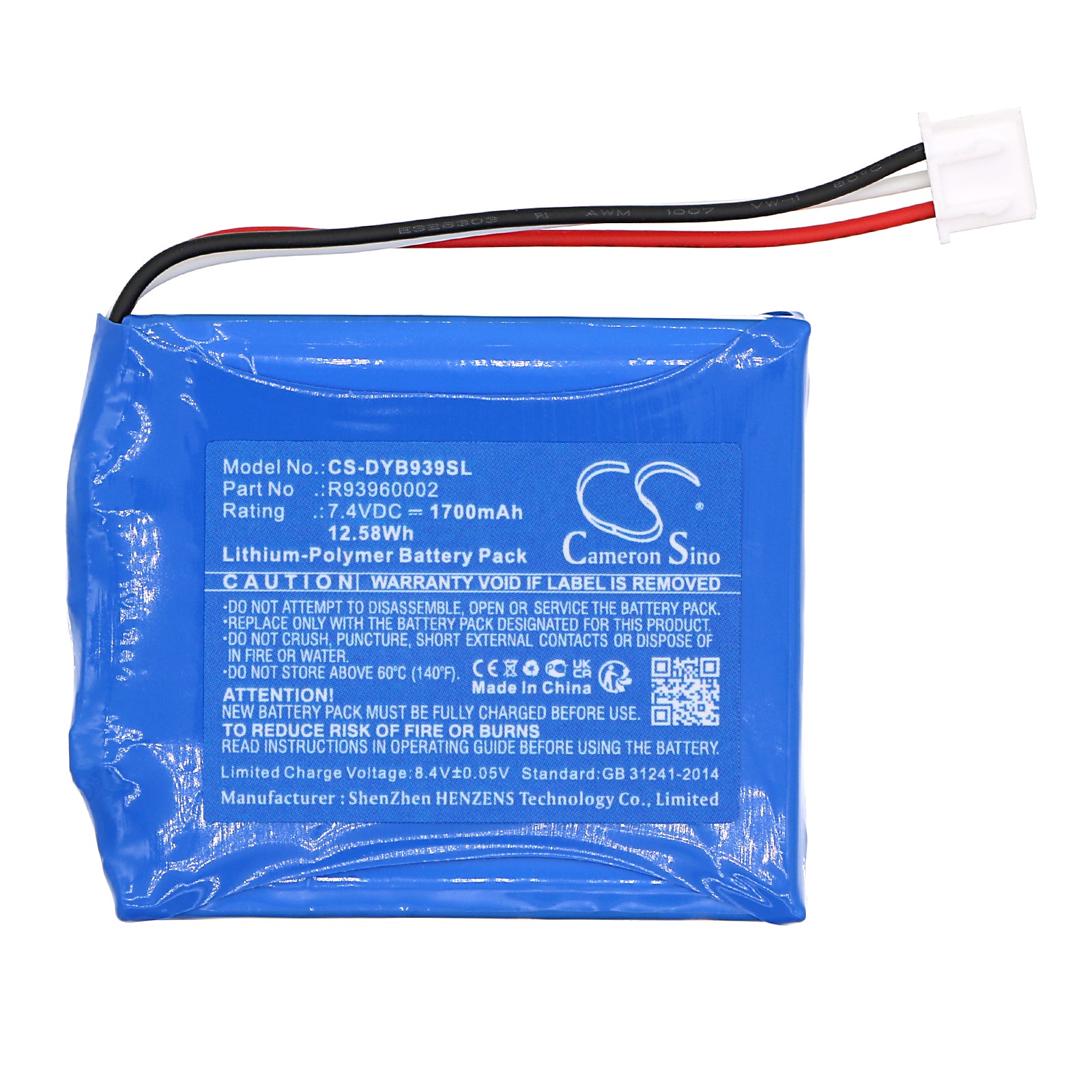 Li-Polymer, Paintball Gun Battery fits Dye Box Roto, 7.4V, 1700mAh Paintball Gun Cameron Sino Technology Limited