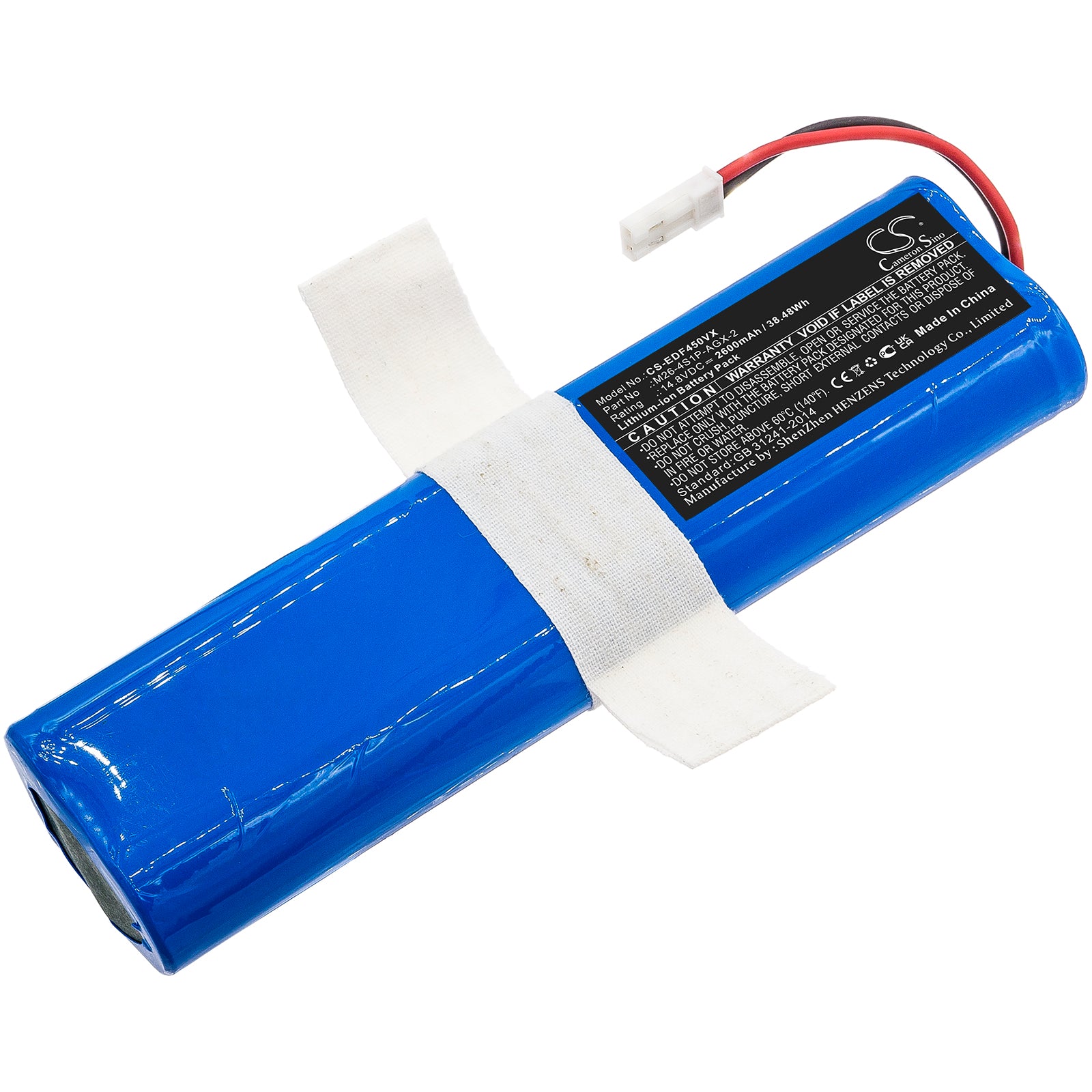 Li-ion, Vacuum Battery fits Ecovacs Deebot Df45, Deebot Df45 Sweeping Robot Cle, 14.8V, 2600mAh Vacuum Cameron Sino Technology Limited