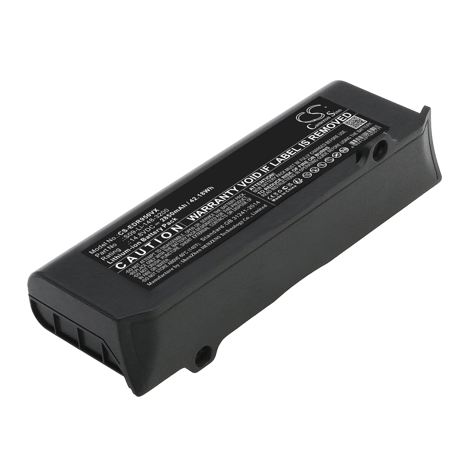 Li-ion, Vacuum Battery fits Ecovacs Deebot R95, Deebot R95 Mk Ii, 14.8V, 2850mAh Vacuum Cameron Sino Technology Limited
