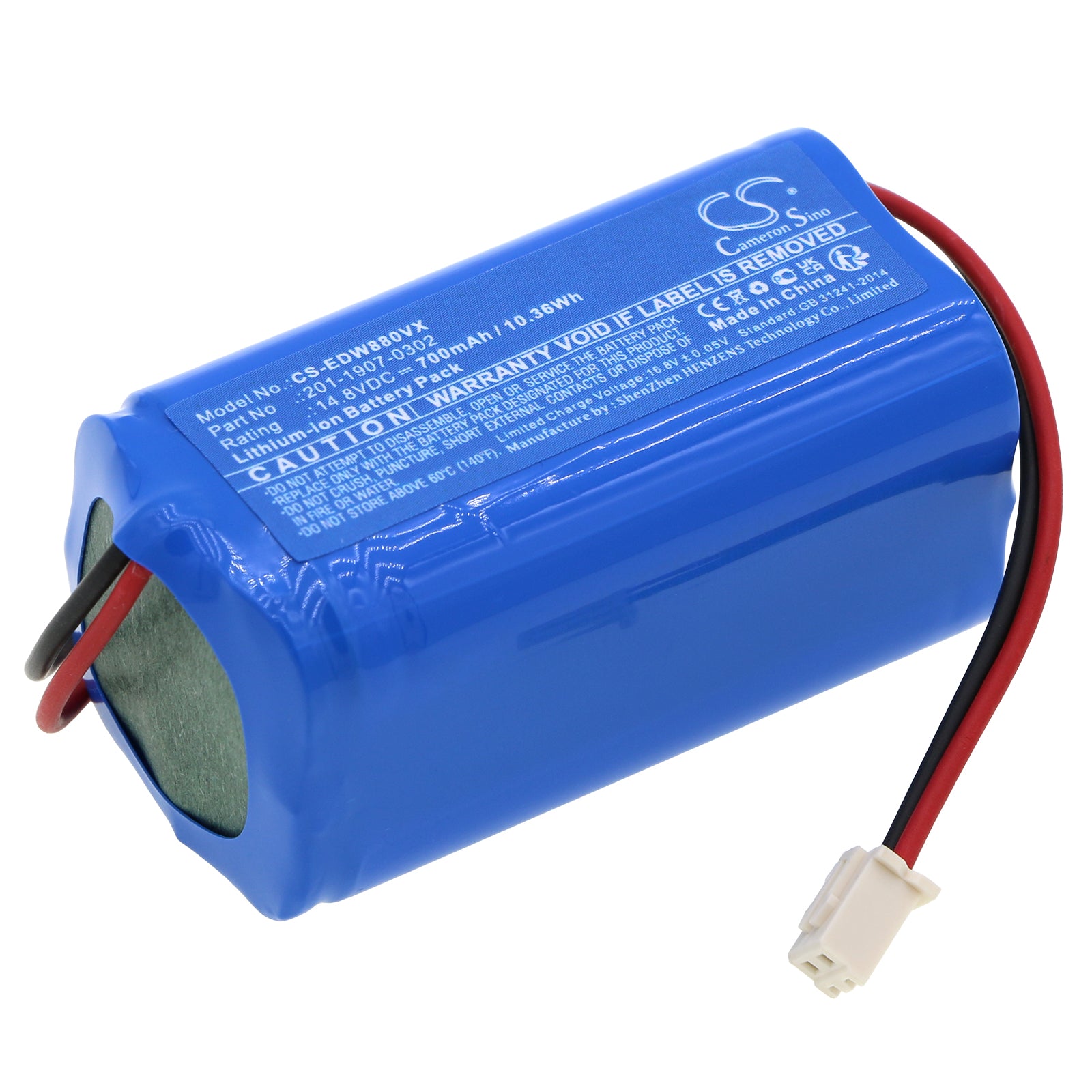 Li-ion, Vacuum Battery fits Ecovacs W880, Winbot 880, 14.8V, 700mAh Vacuum Cameron Sino Technology Limited