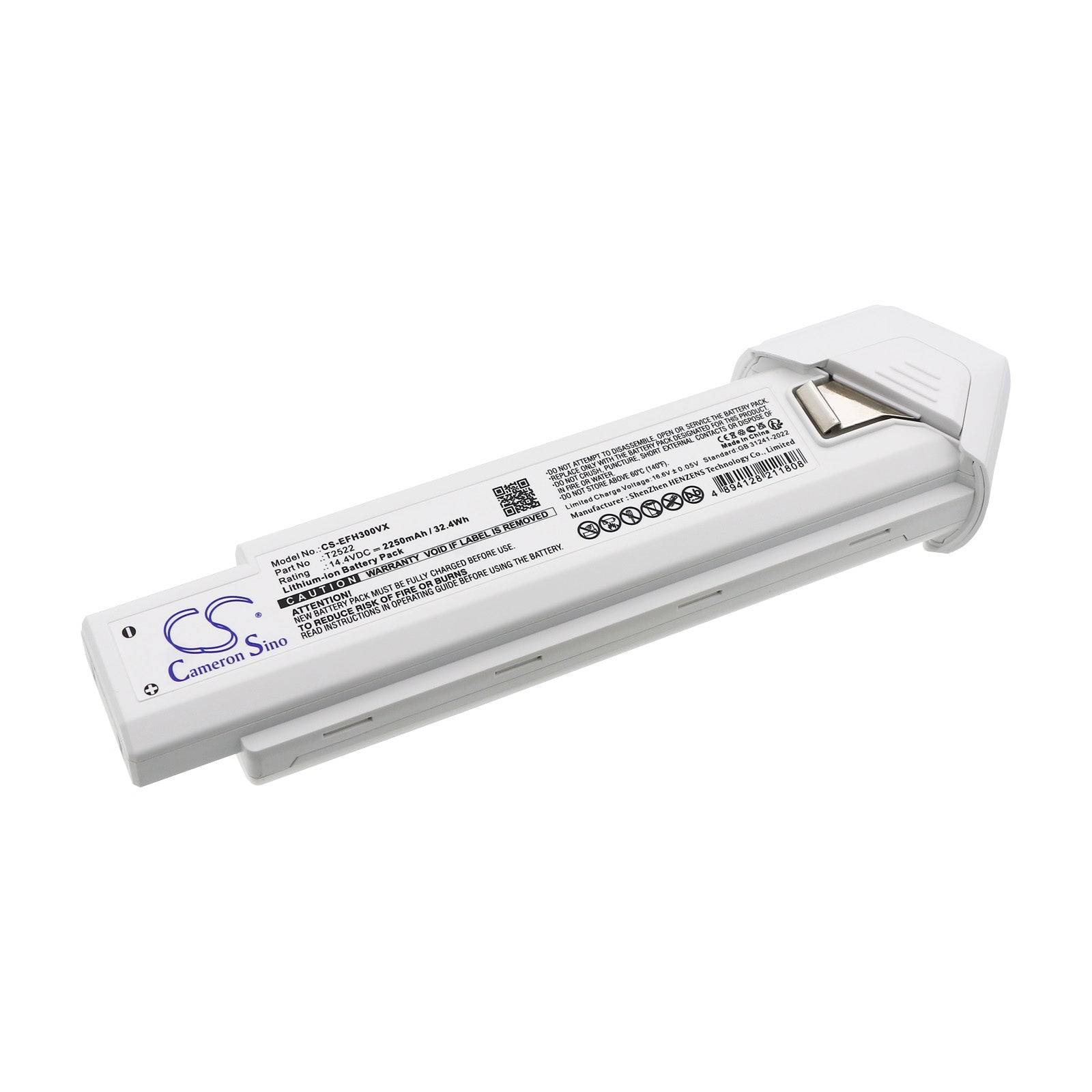 14.4V, Li-ion, 2250mAh, Battery fits Eufy Homevac H30, 32.4Wh Vacuum Cameron Sino Technology Limited