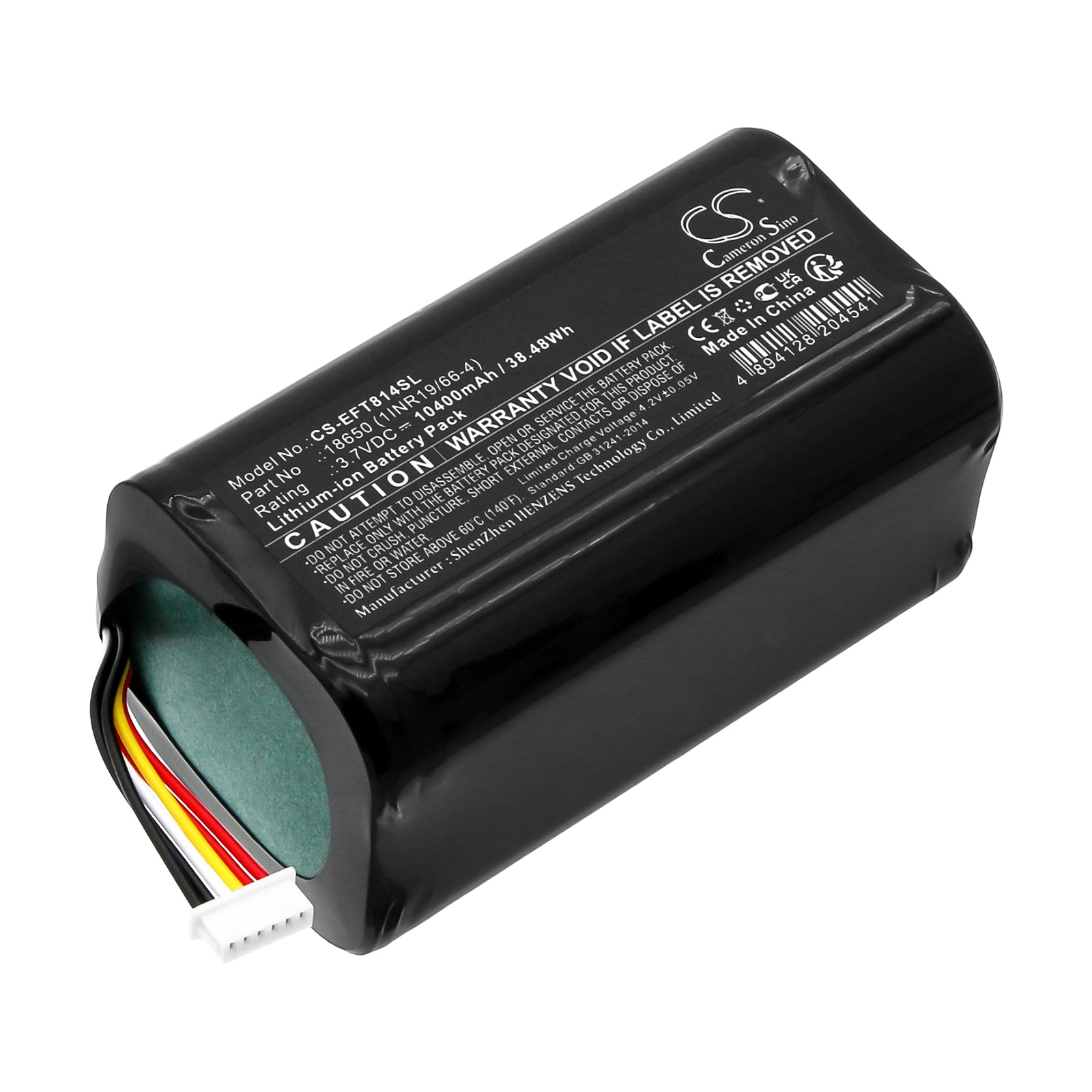 Li-ion, Home Security Camera Battery fits Eufy Cam 2 Pro, T8140r, 3.7V, 10400mAh Home Security Camera Cameron Sino Technology Limited