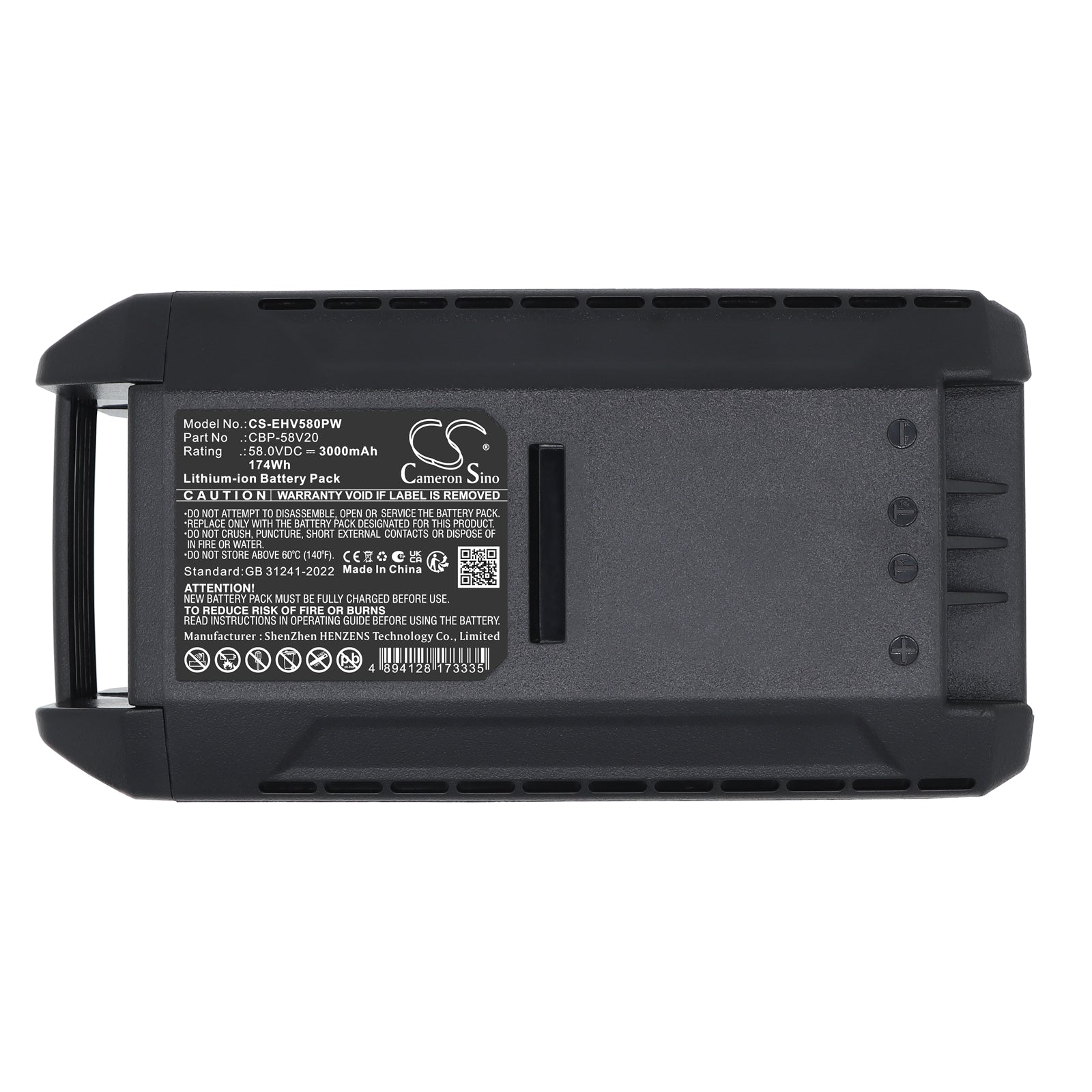 58V, Li-ion, 3000mAh, Battery fits AEG 58V Blower Cordless, 58V Brushcutter Cordless, 174Wh Gardening Tools Cameron Sino Technology Limited