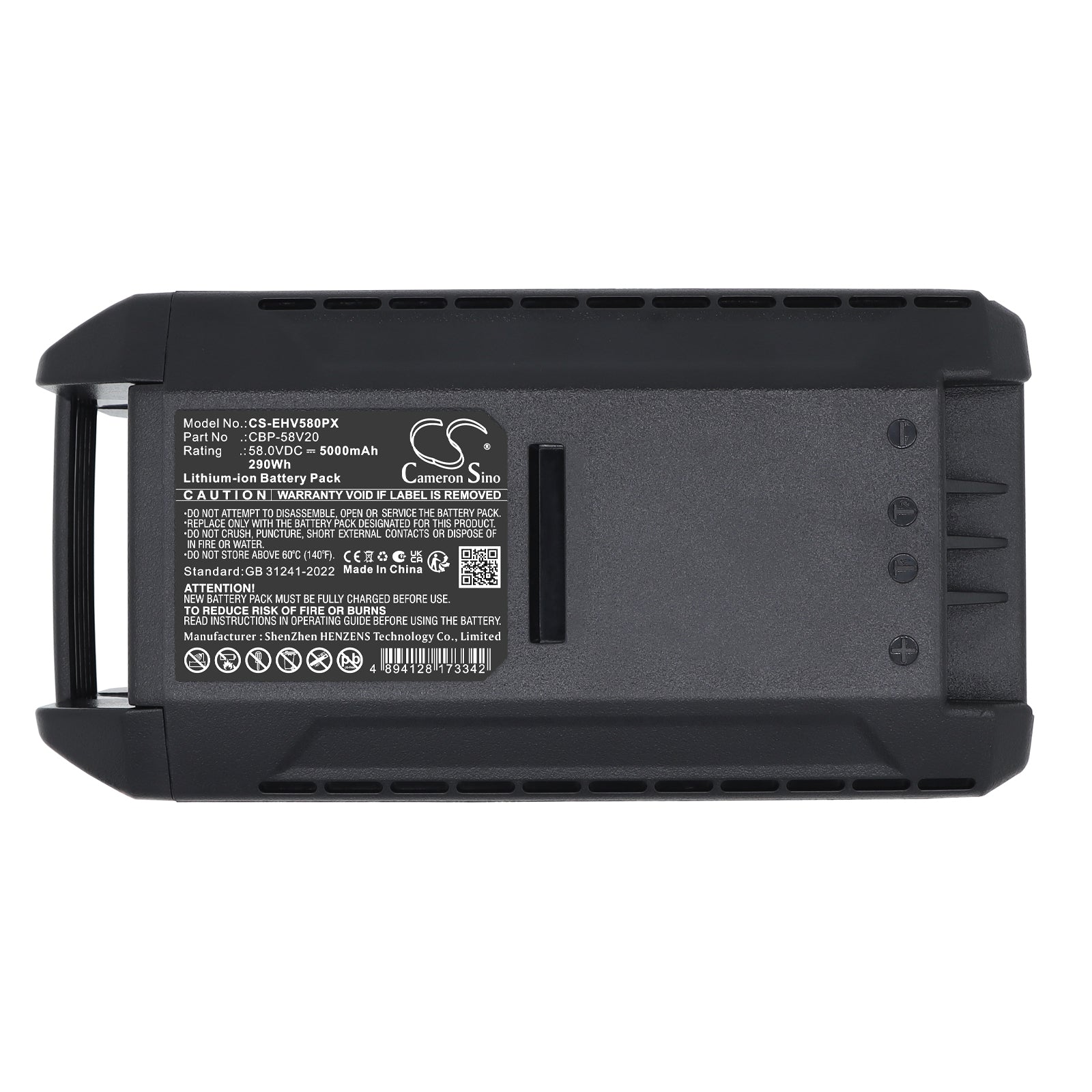 58V, Li-ion, 5000mAh, Battery fits AEG 58V Blower Cordless, 58V Brushcutter Cordless, 290Wh Gardening Tools Cameron Sino Technology Limited