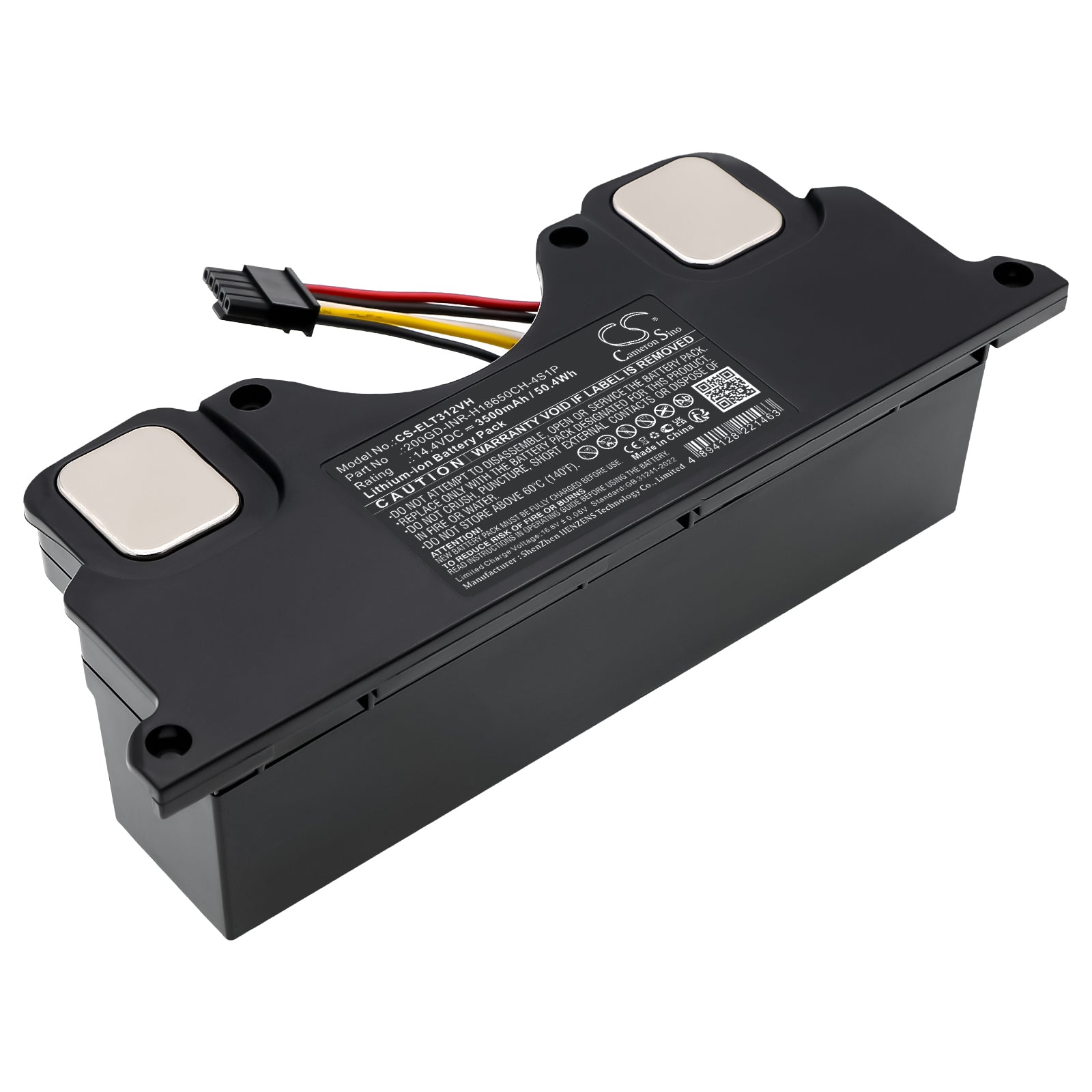 14.4V, Li-ion, 3500mAh, Battery fits CECOTEC 05429, Conga 2090 Vison | Electrolux EFP31312, 50.4Wh Vacuum Cameron Sino Technology Limited
