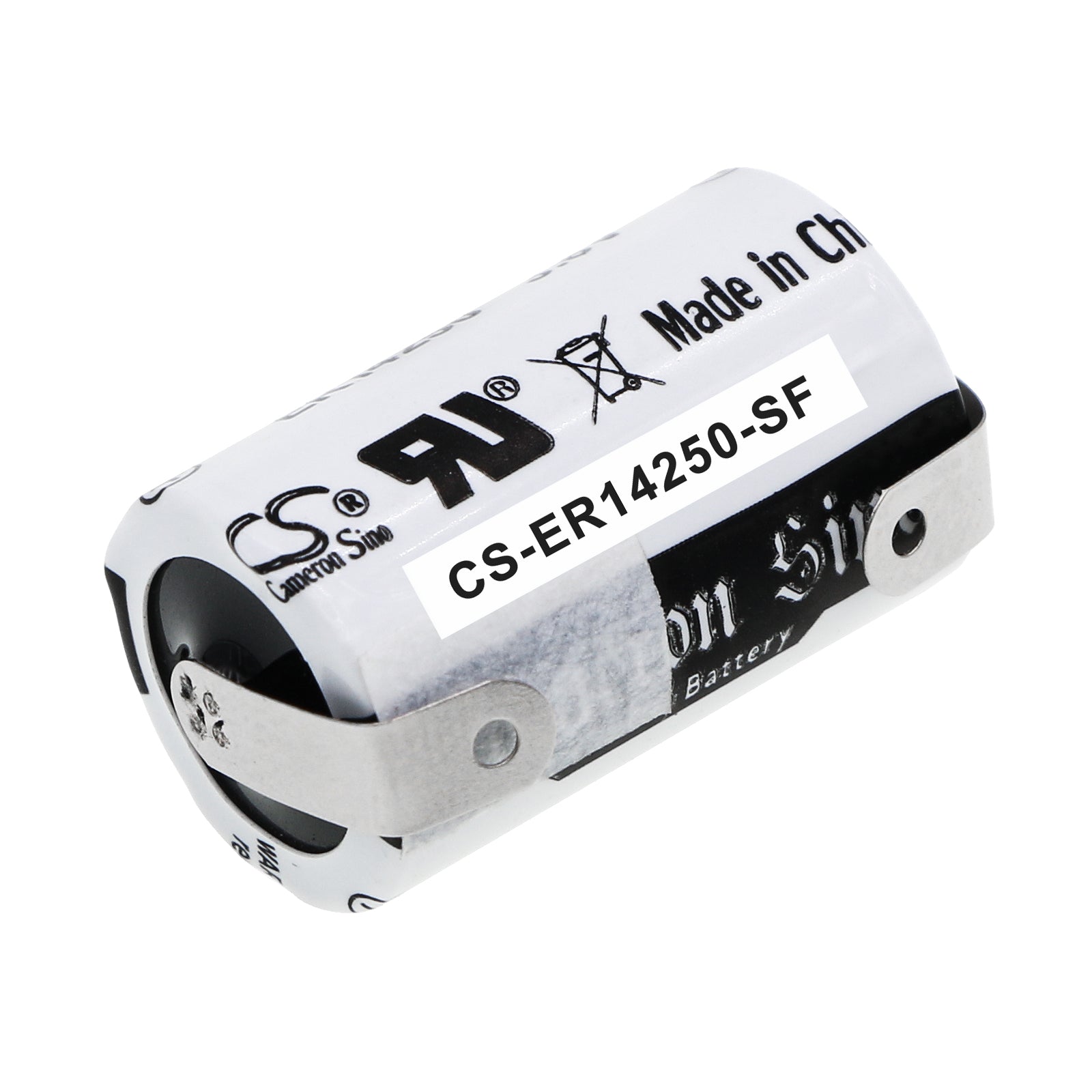 Li-MnO2, ER14250 Battery with solder tabs 3.6V, 1200mAh ER14250 Cameron Sino Technology Limited