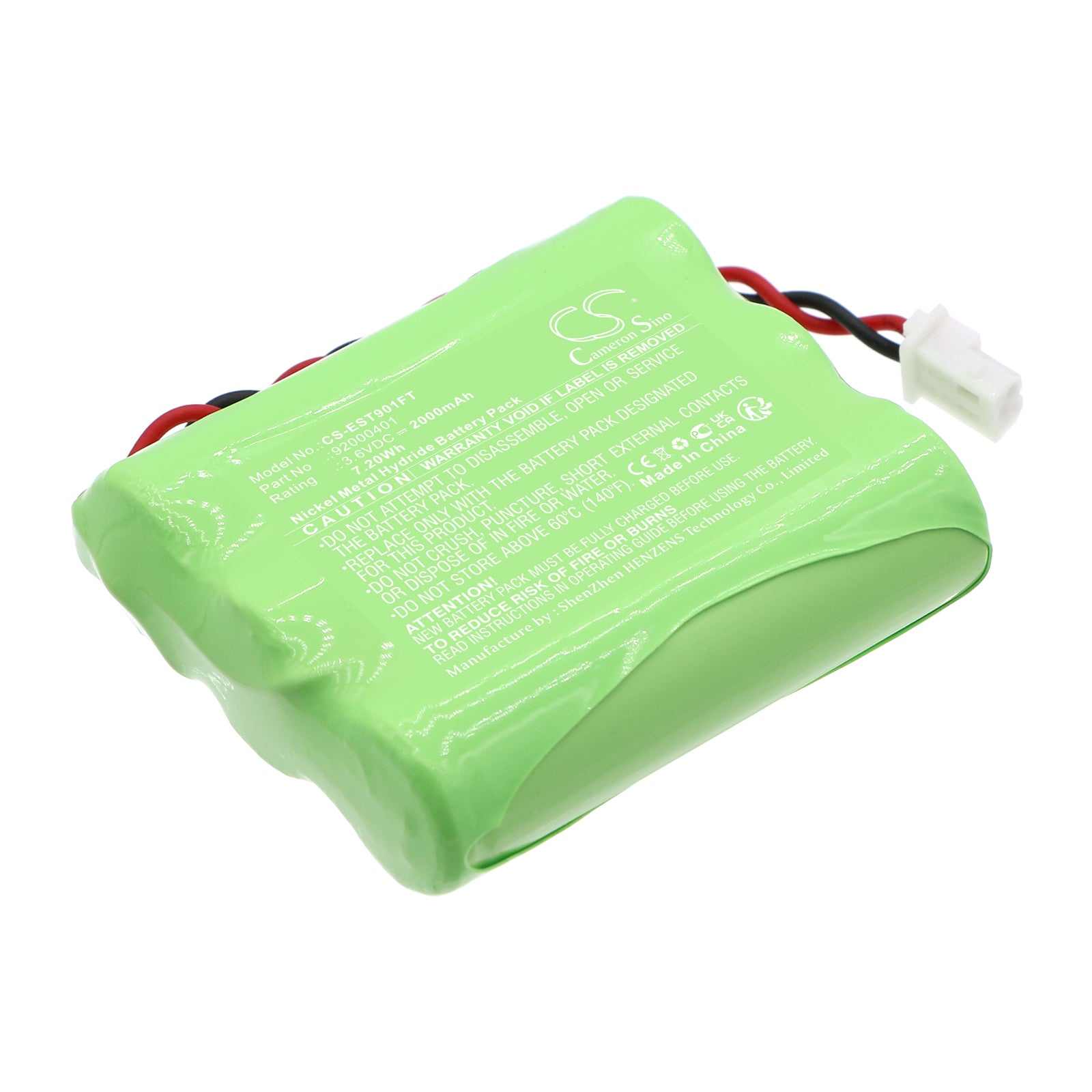 Ni-MH, Solar Battery Battery fits Esotec 101100, 901021, 3.6V, 2000mAh Solar Battery Cameron Sino Technology Limited