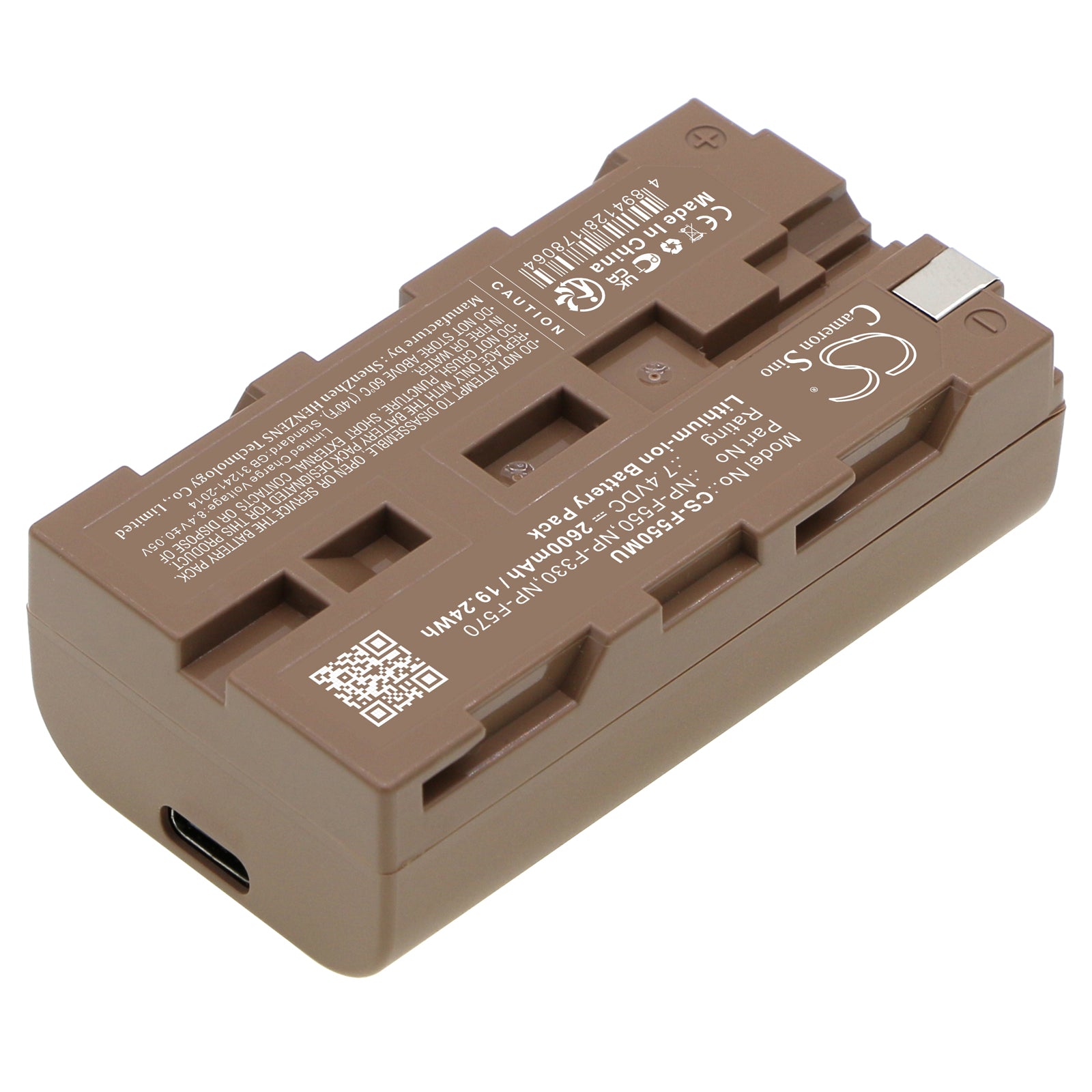 Li-ion, Camera Battery fits Nikon Vm720, Vm7200, 7.4V, 2600mAh Camera Cameron Sino Technology Limited