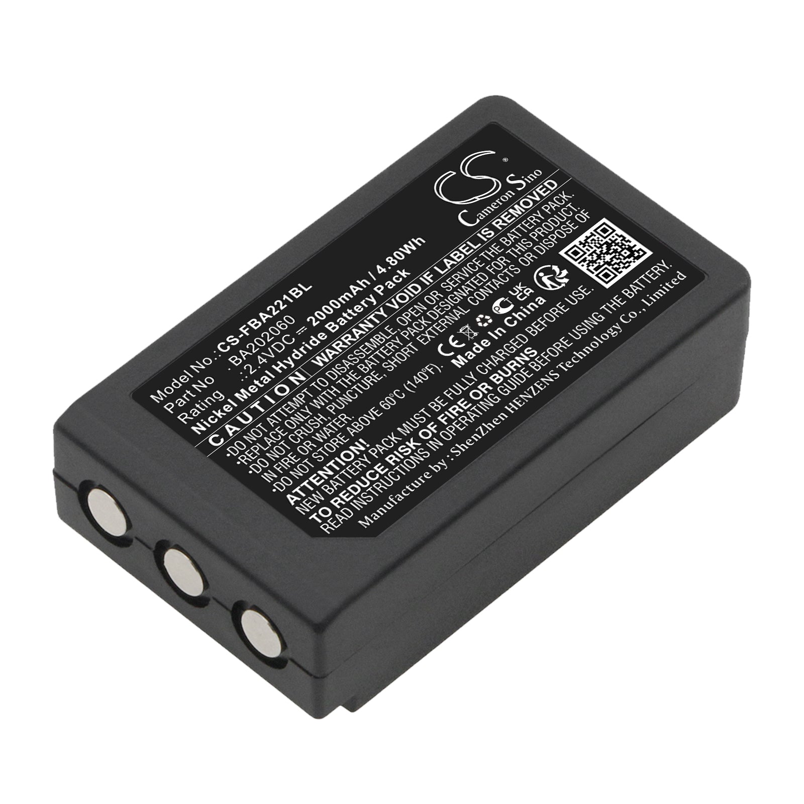 Ni-MH, Crane Remote Control Battery fits Hbc Patrol S, Radiomatic Rv, 2.4V, 2000mAh Crane Remote Control Cameron Sino Technology Limited